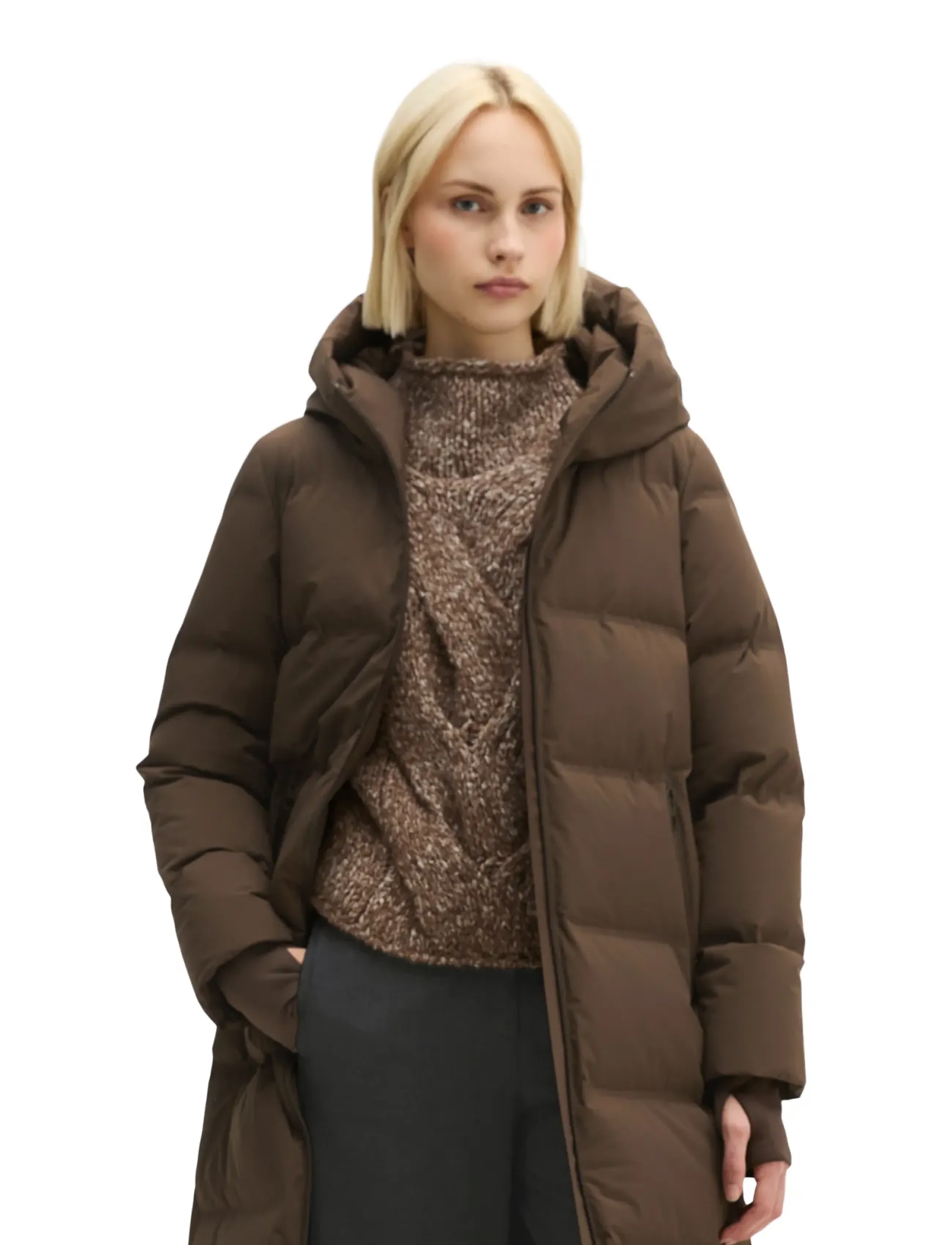 Marc O'Polo Woven Outdoor Coats - Jakker & Frakker - BURNT COFFEE / brown