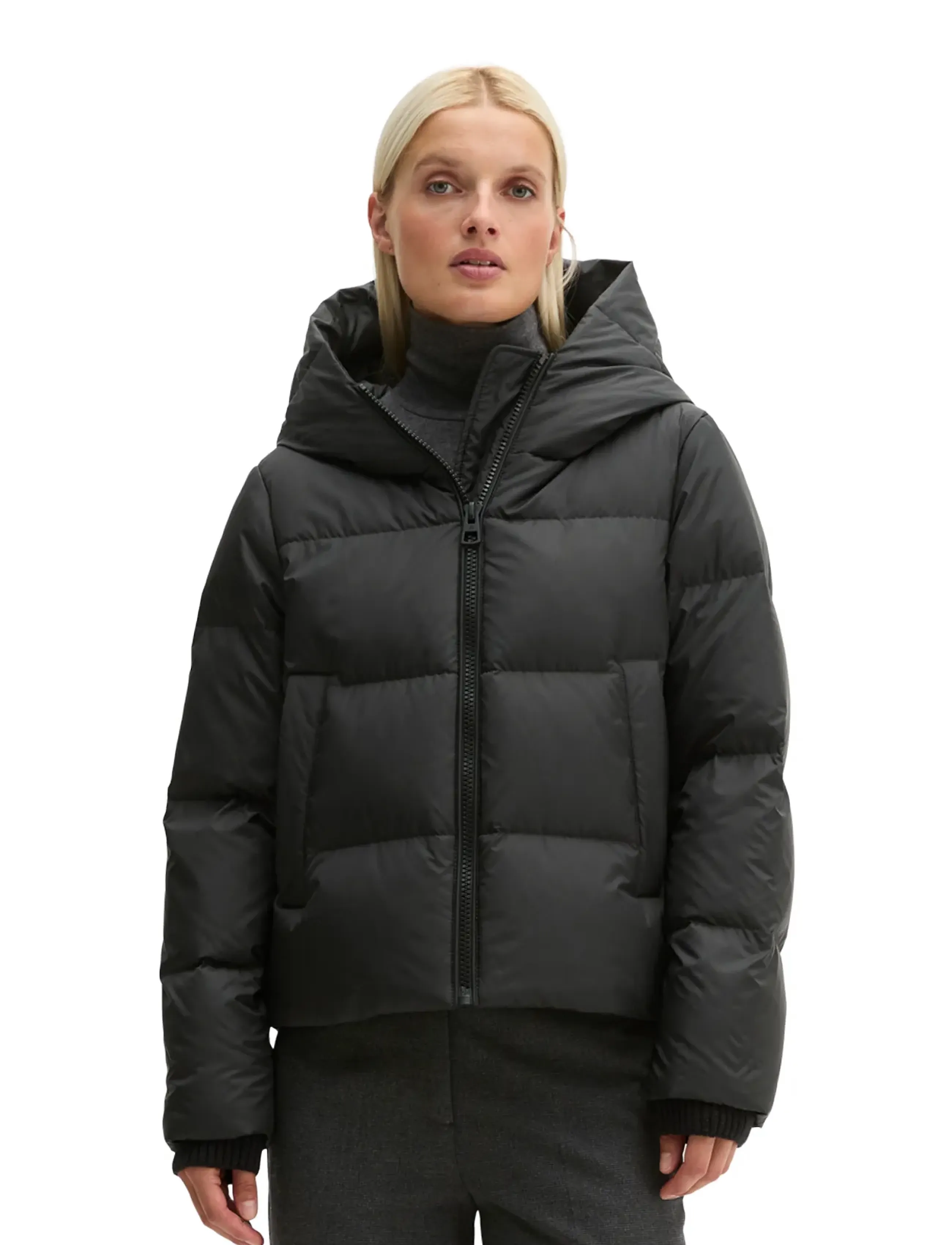 Marc O'Polo Woven Outdoor Jackets, Damen, Outdoor Pufferjacke, Schwarz, Gr.38