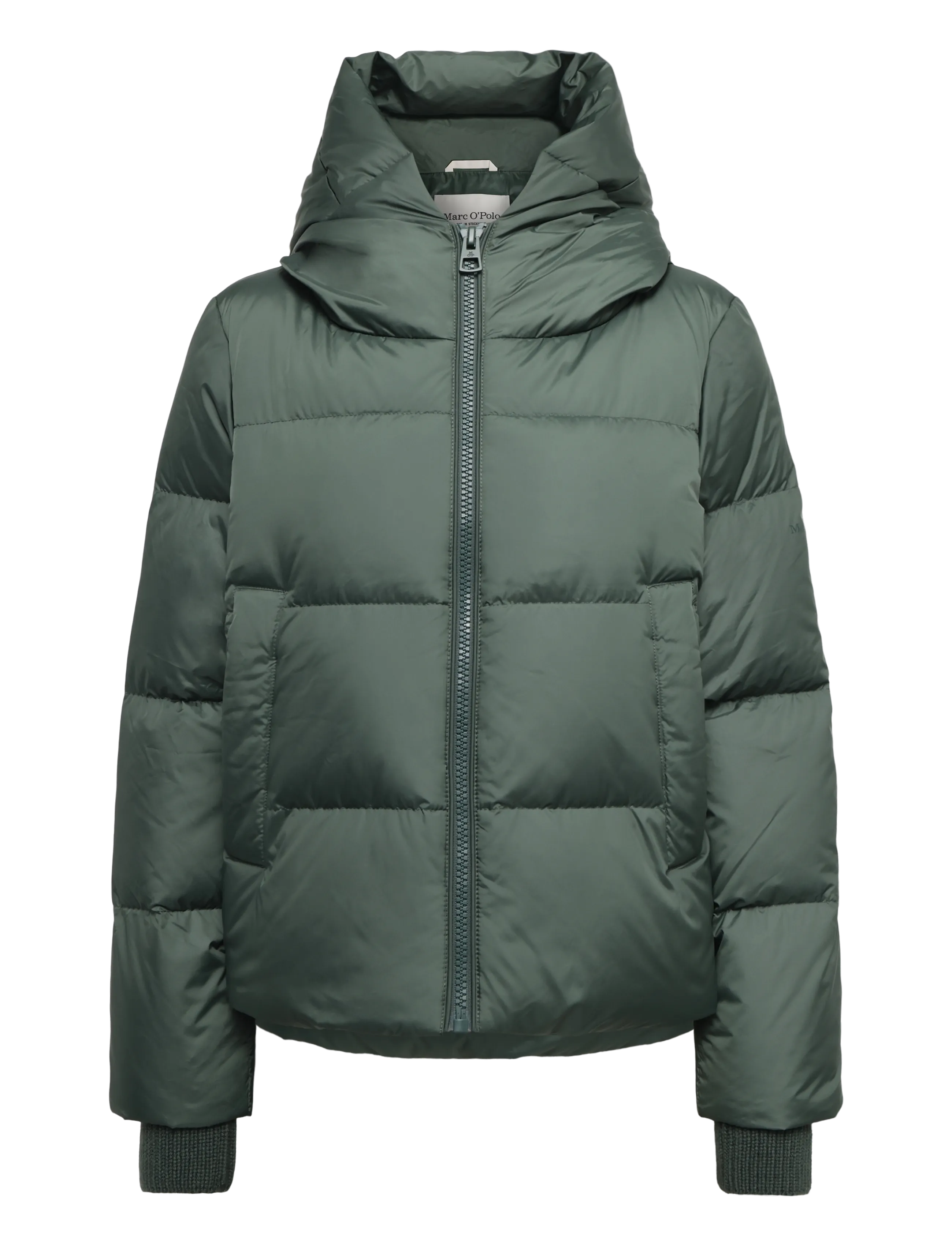 Marc O'Polo Woven Outdoor Jackets, Kvinder, Outdoor Pufferjakke, Grøn, Str: 40