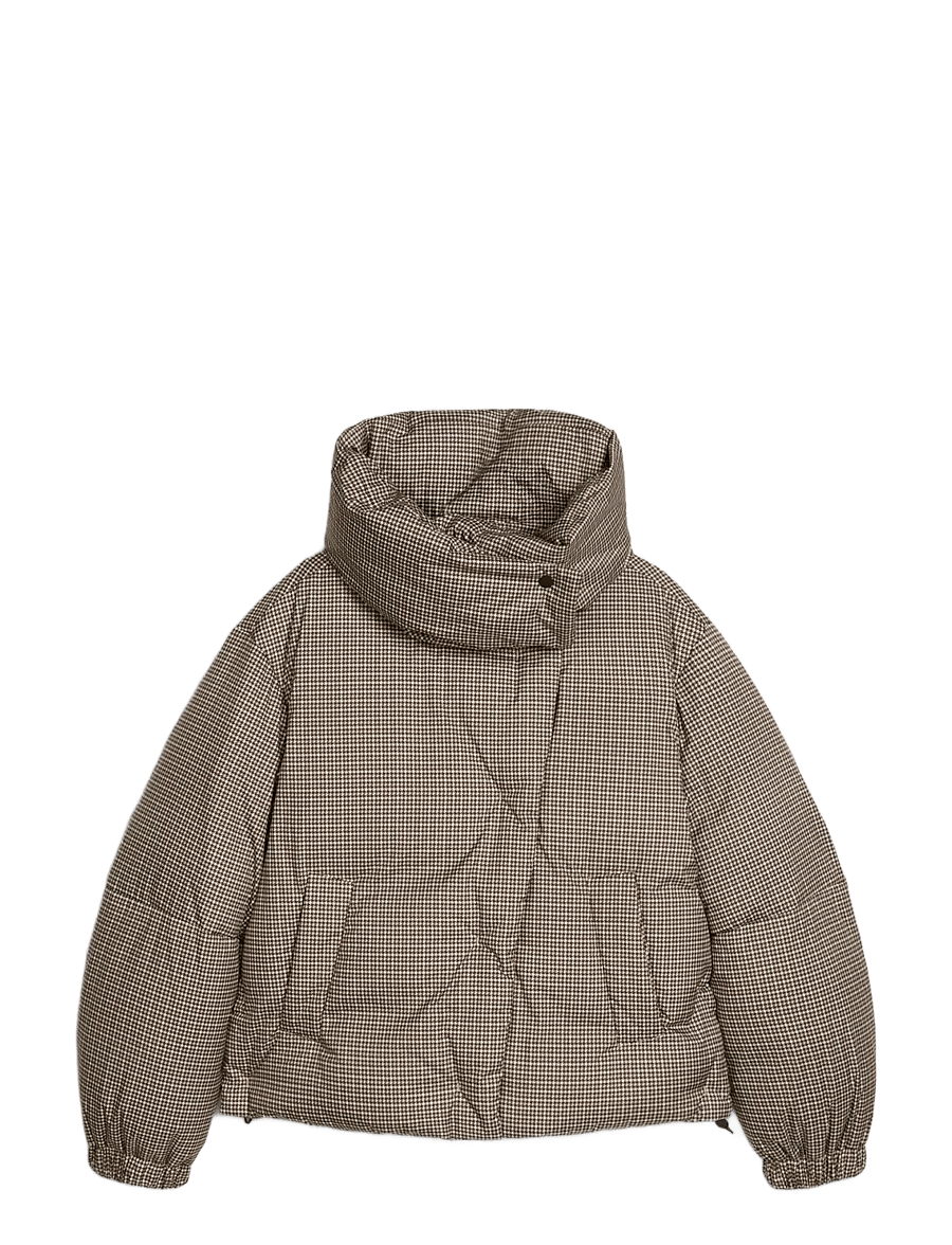 Marc O'Polo - Woven Outdoor Jackets, Check Down - vinterjakker - light brown_multi_01 - 1