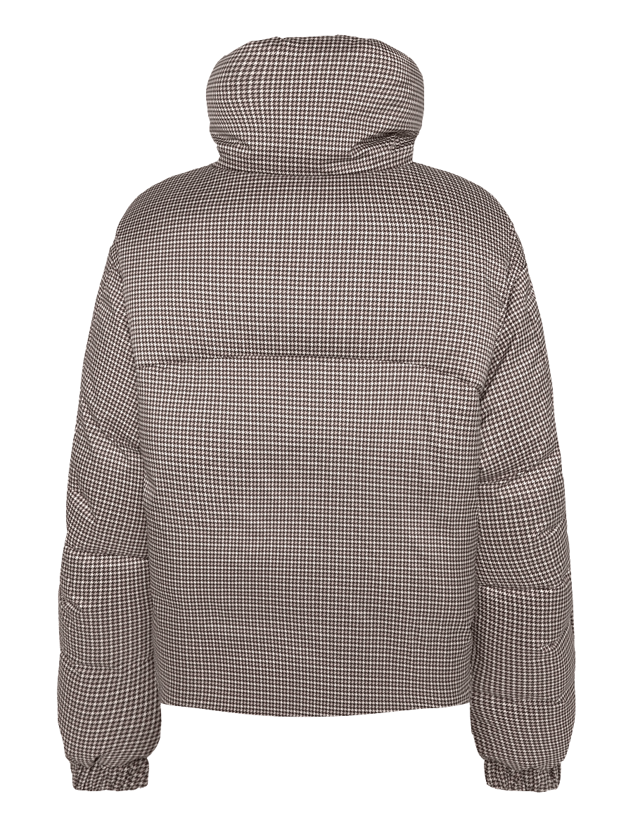 Marc O'Polo - Woven Outdoor Jackets, Check Down - talvejoped - light brown_multi_01 - 2
