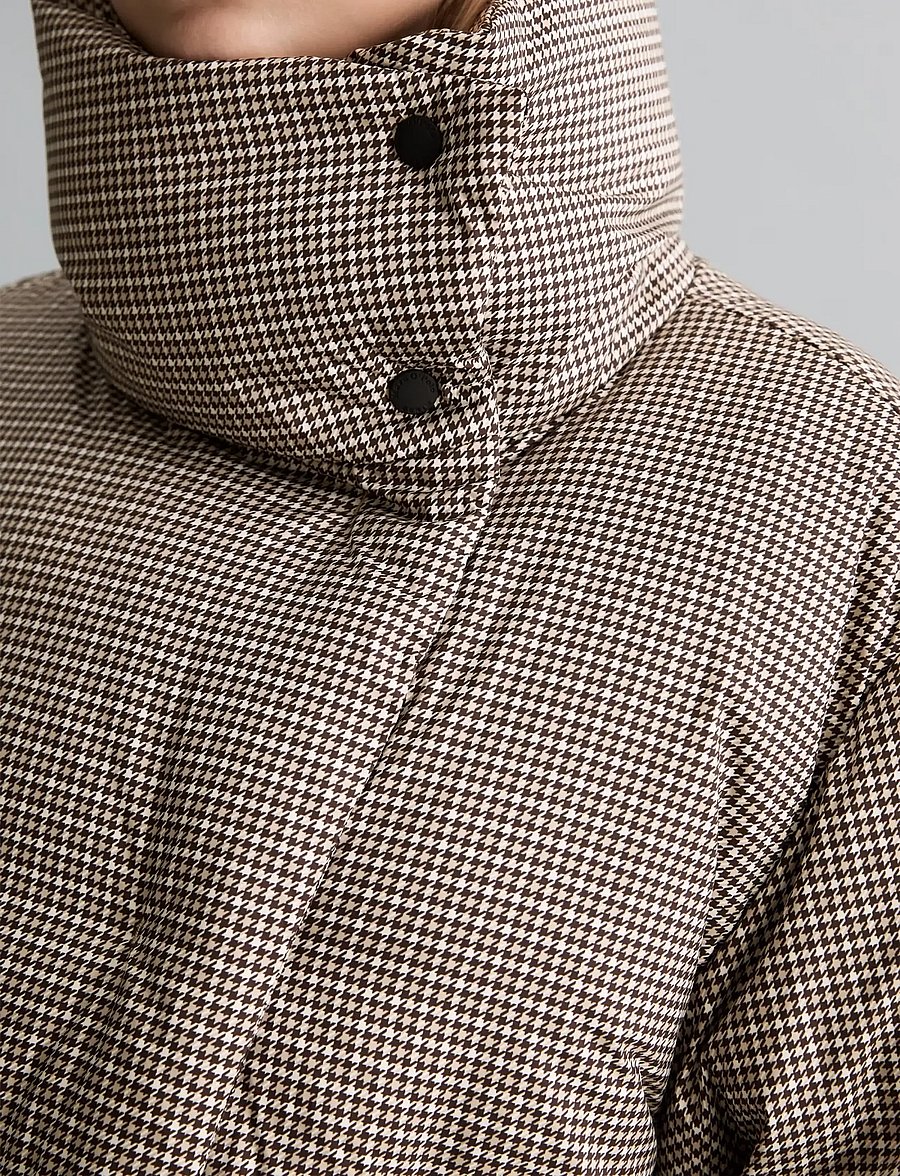 Marc O'Polo - Woven Outdoor Jackets, Check Down - vinterjakker - light brown_multi_01 - 3