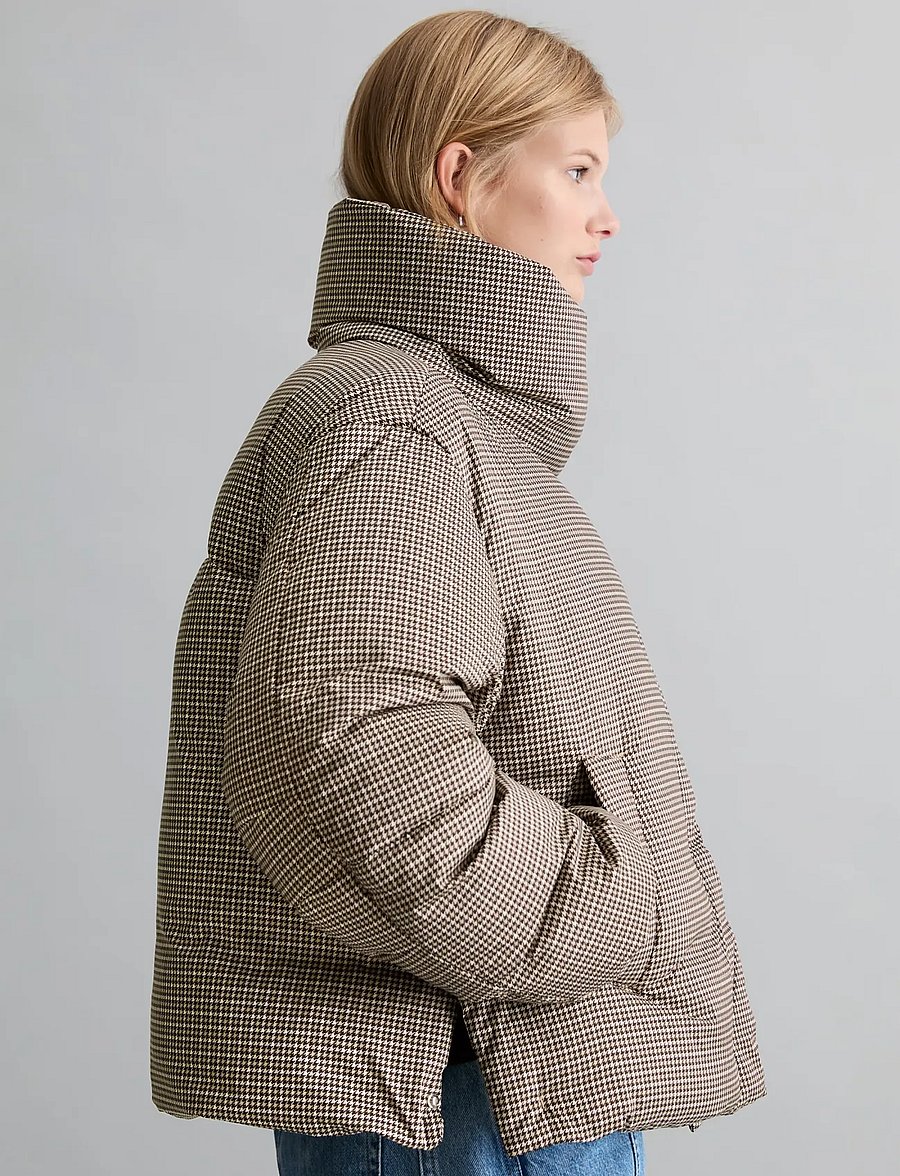Marc O'Polo - Woven Outdoor Jackets, Check Down - vinterjakker - light brown_multi_01 - 4
