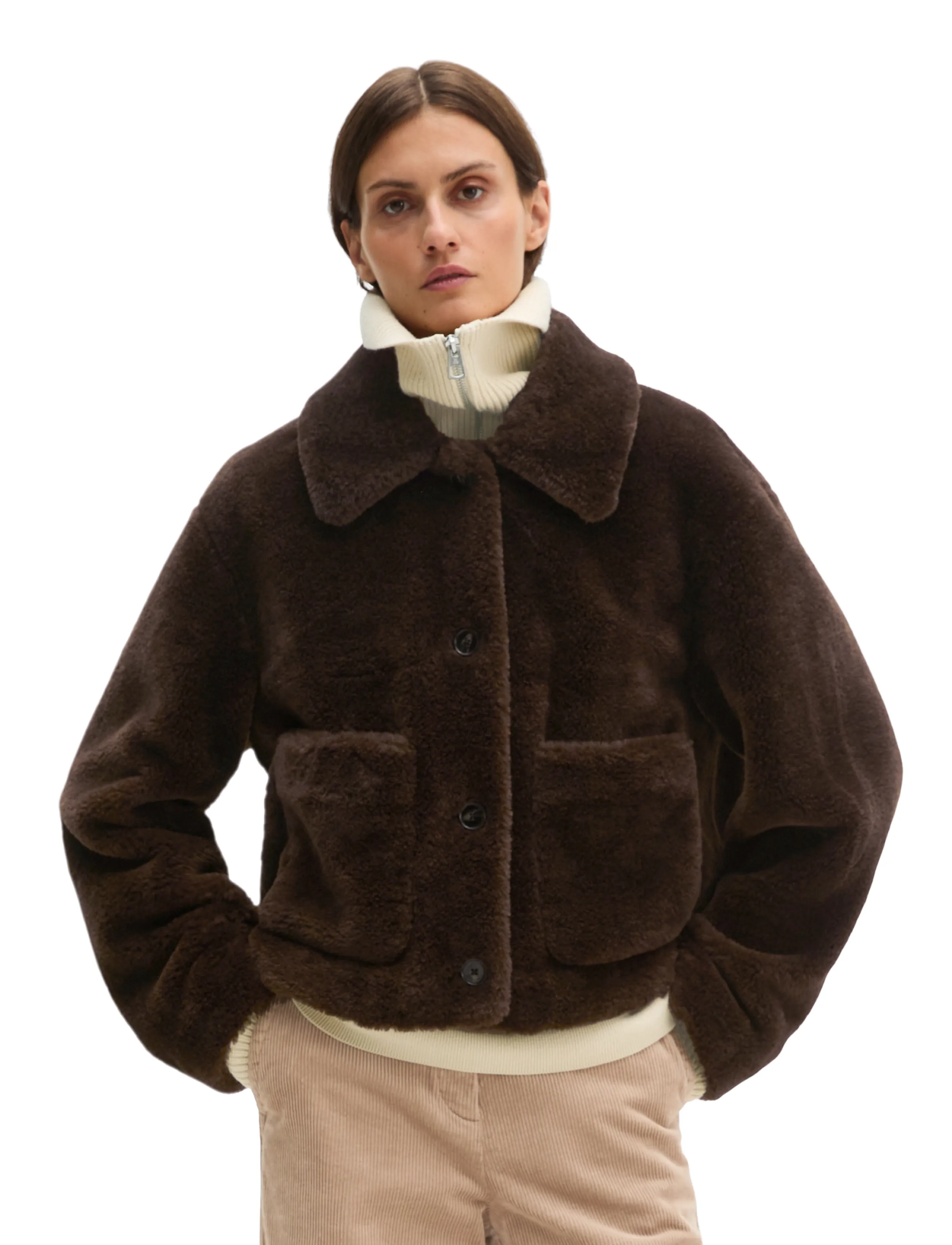 Marc O'Polo Woven Outdoor Jackets - Marc O'Polo - BURNT COFFEE / brown