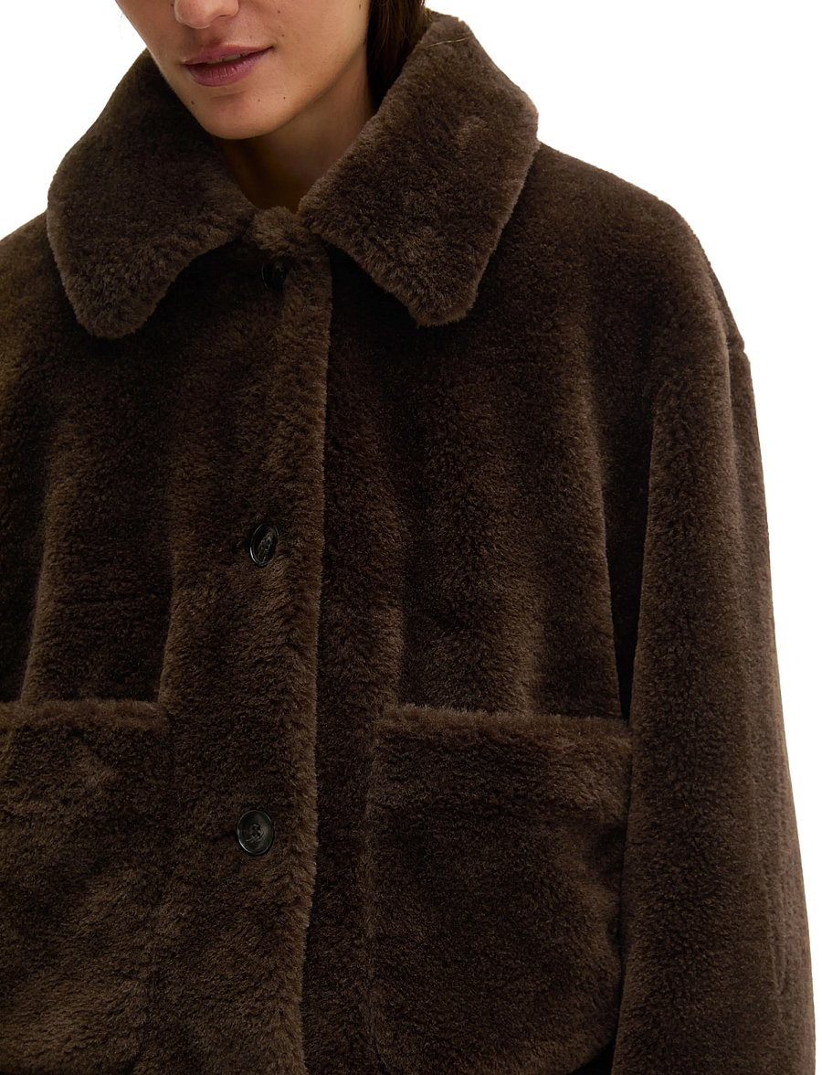 Marc O'Polo - Woven Outdoor Jackets - kunstpelz - burnt coffee - 3
