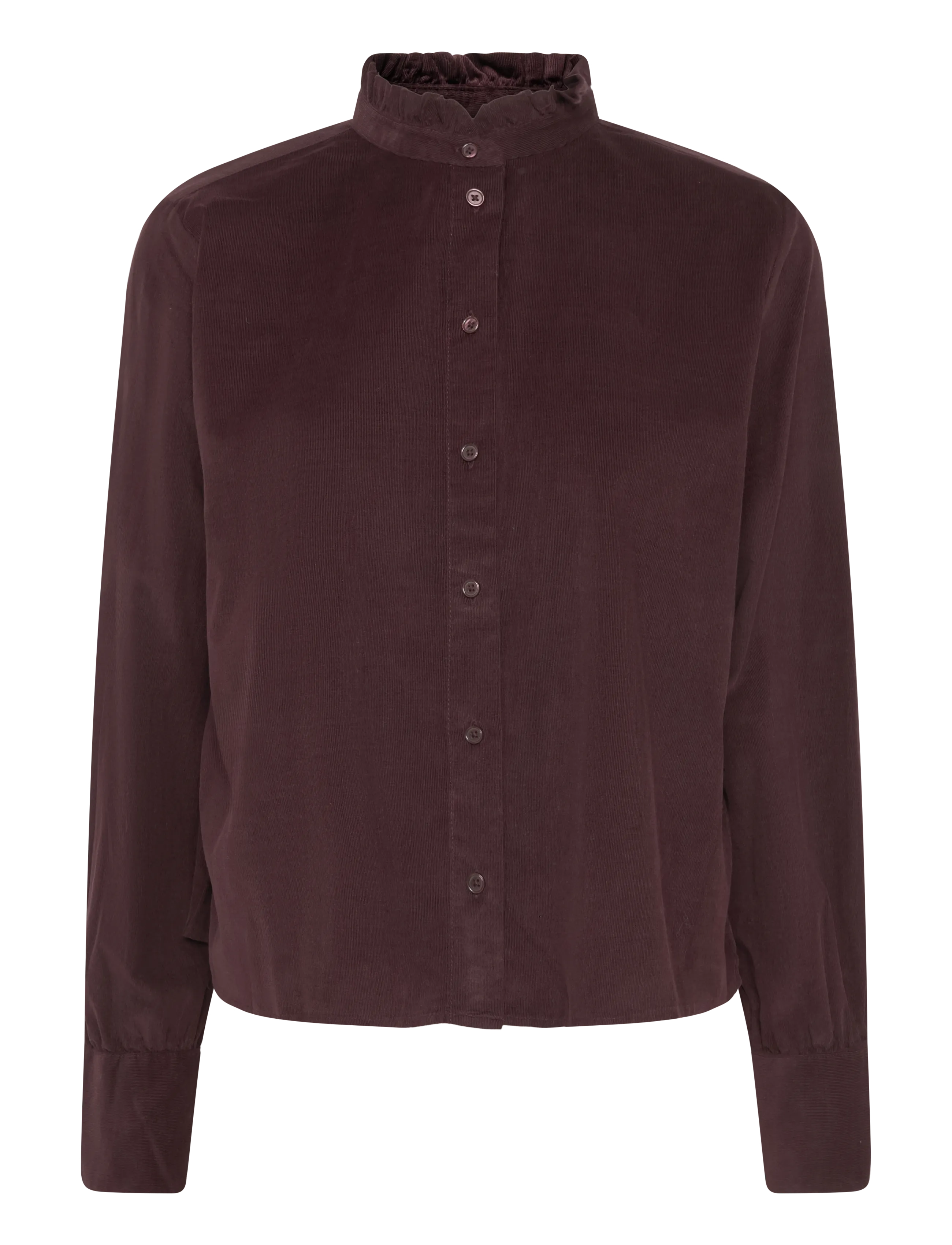 Marc O'Polo Woven Blouse, LSL, solid - Blusen & Hemden - BLACK CHERRY / burgundy
