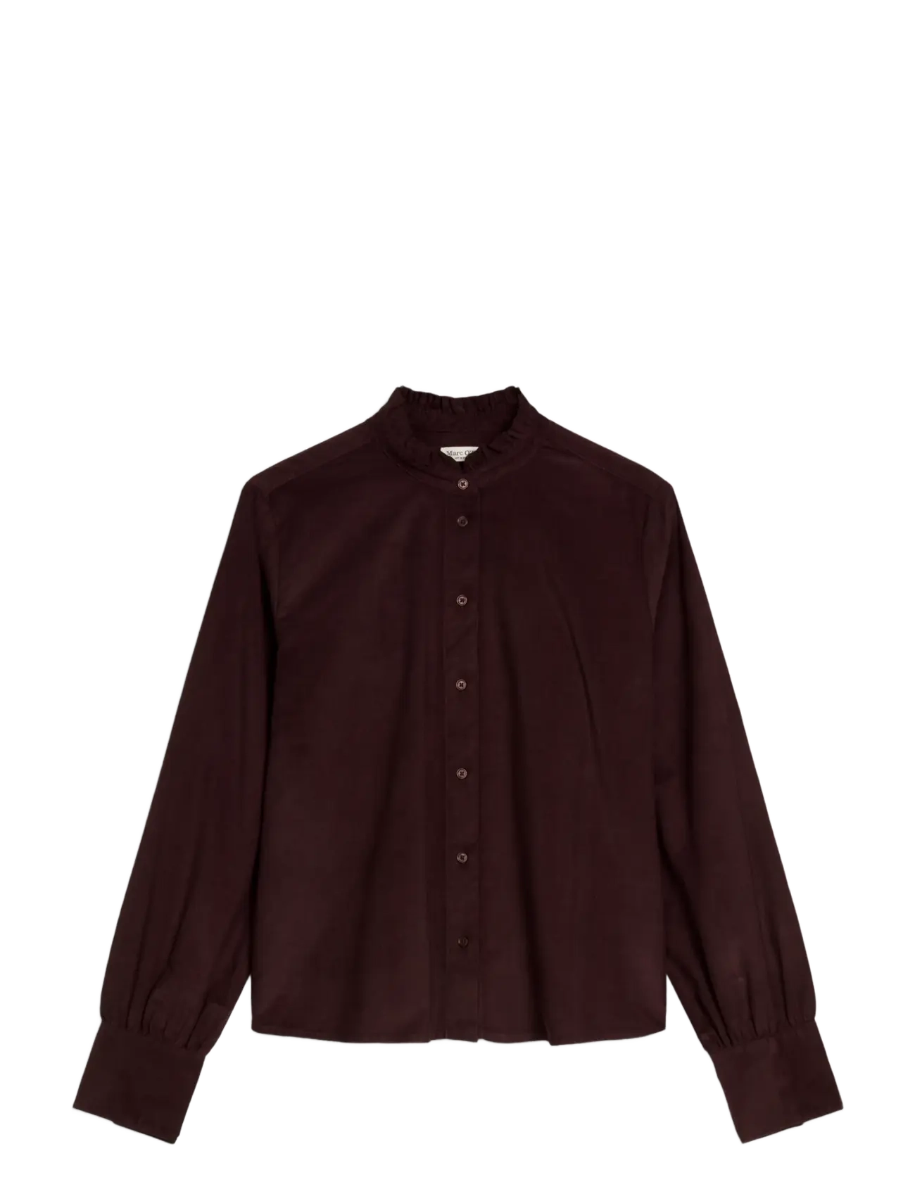 Marc O'Polo - Woven Blouse, LSL, solid - langärmlige hemden - black cherry - 1