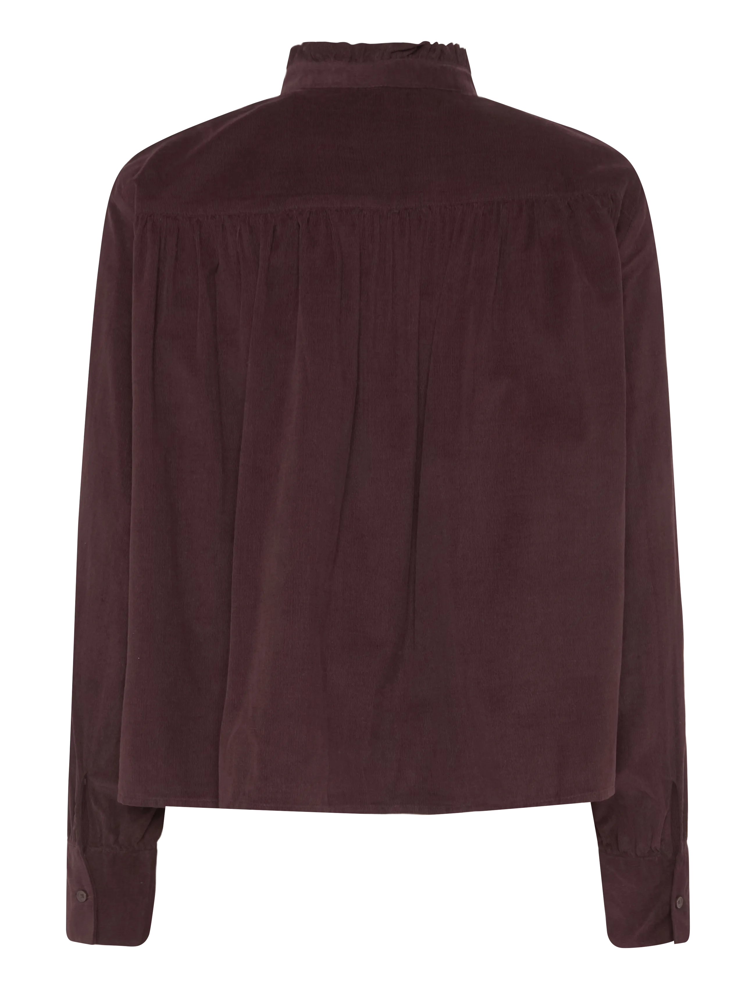 Marc O'Polo - Woven Blouse, LSL, solid - long-sleeved shirts - black cherry - 2