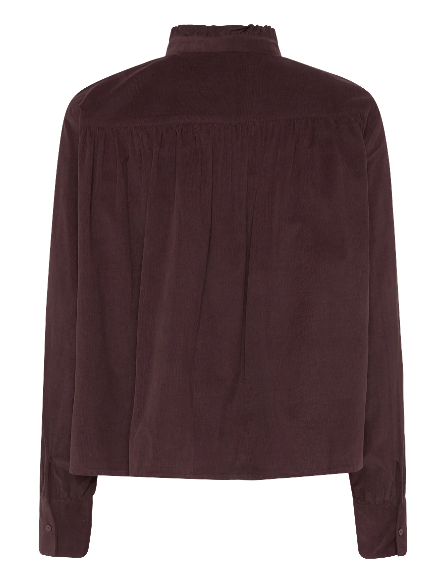 Marc O'Polo - Woven Blouse, LSL, solid - pikkade varrukatega särgid - black cherry - 2