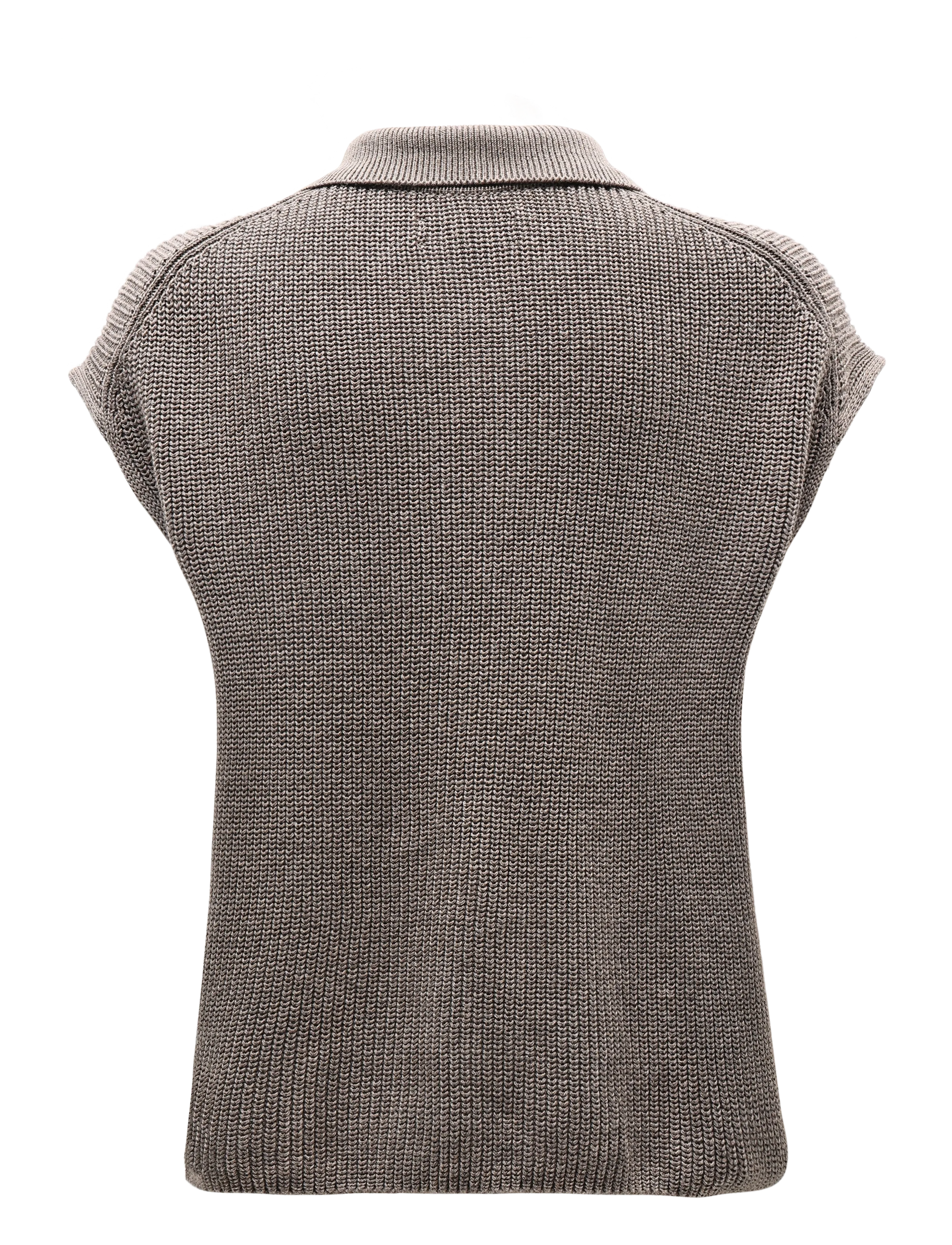 Marc O'Polo - Knit Polos, SLL. Polo-Neckline - pikéer - stone taupe melange - 2