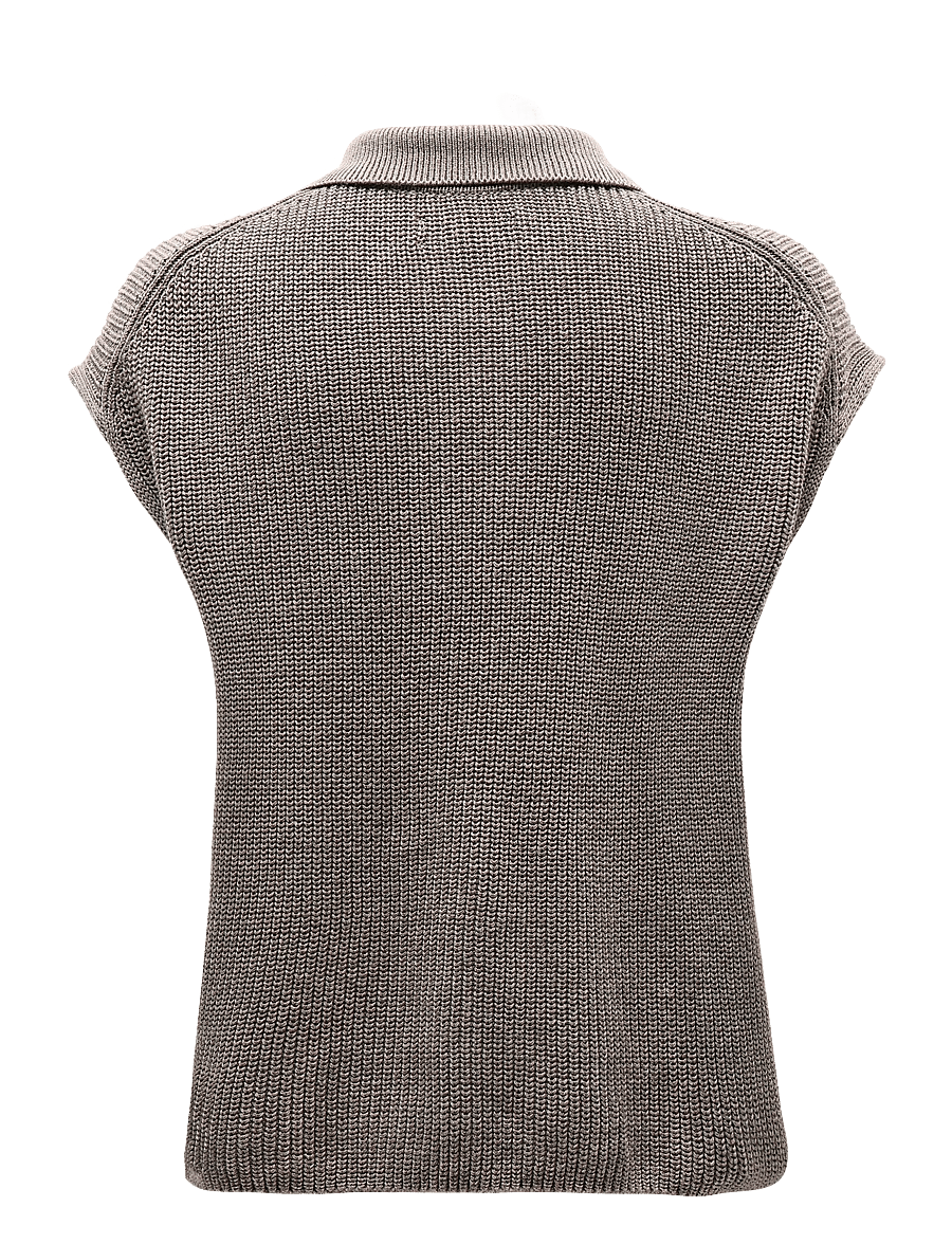 Marc O'Polo - Knit Polos, SLL. Polo-Neckline - pikéer - stone taupe melange - 2