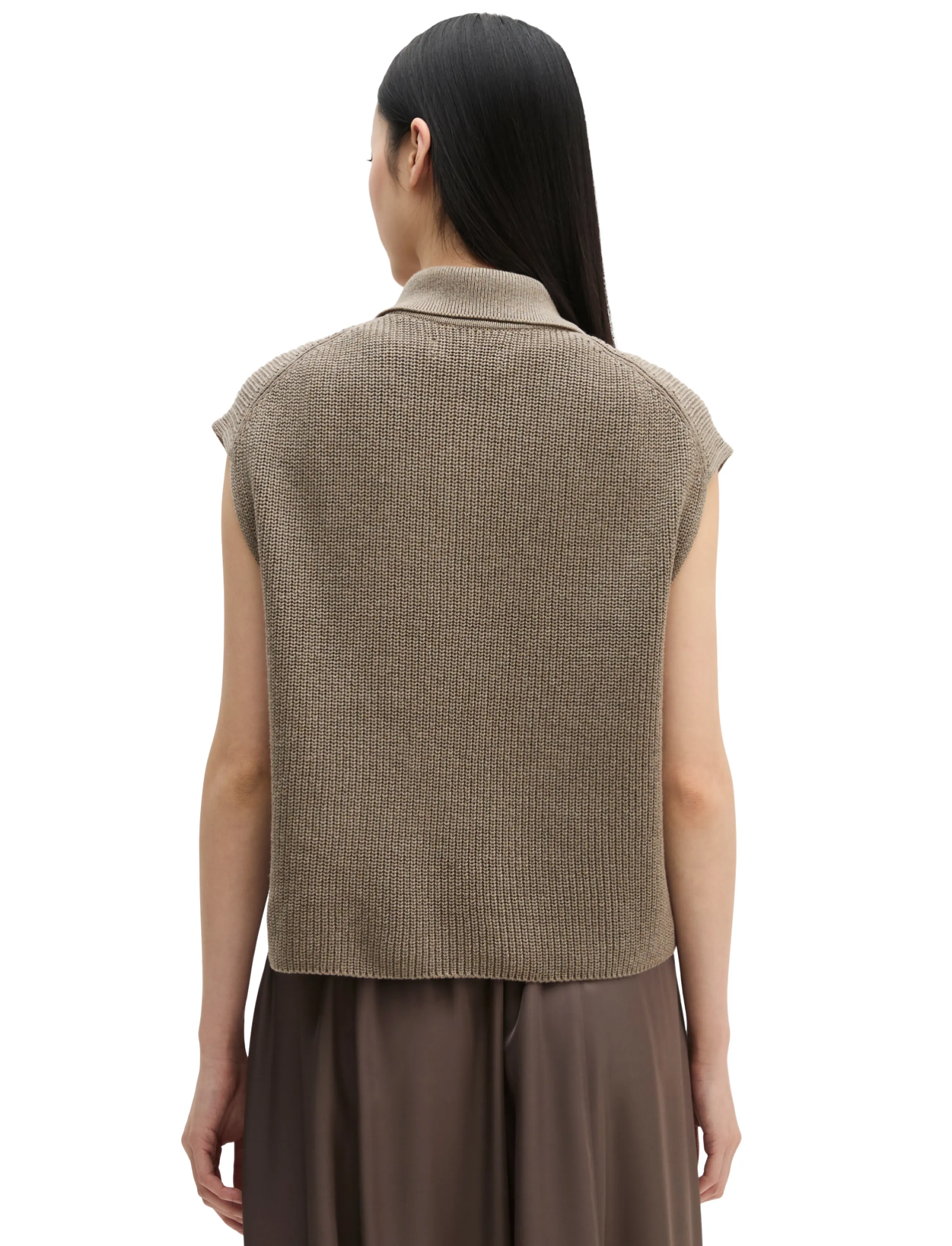 Marc O'Polo - Knit Polos, SLL. Polo-Neckline - pikéer - stone taupe melange - 3