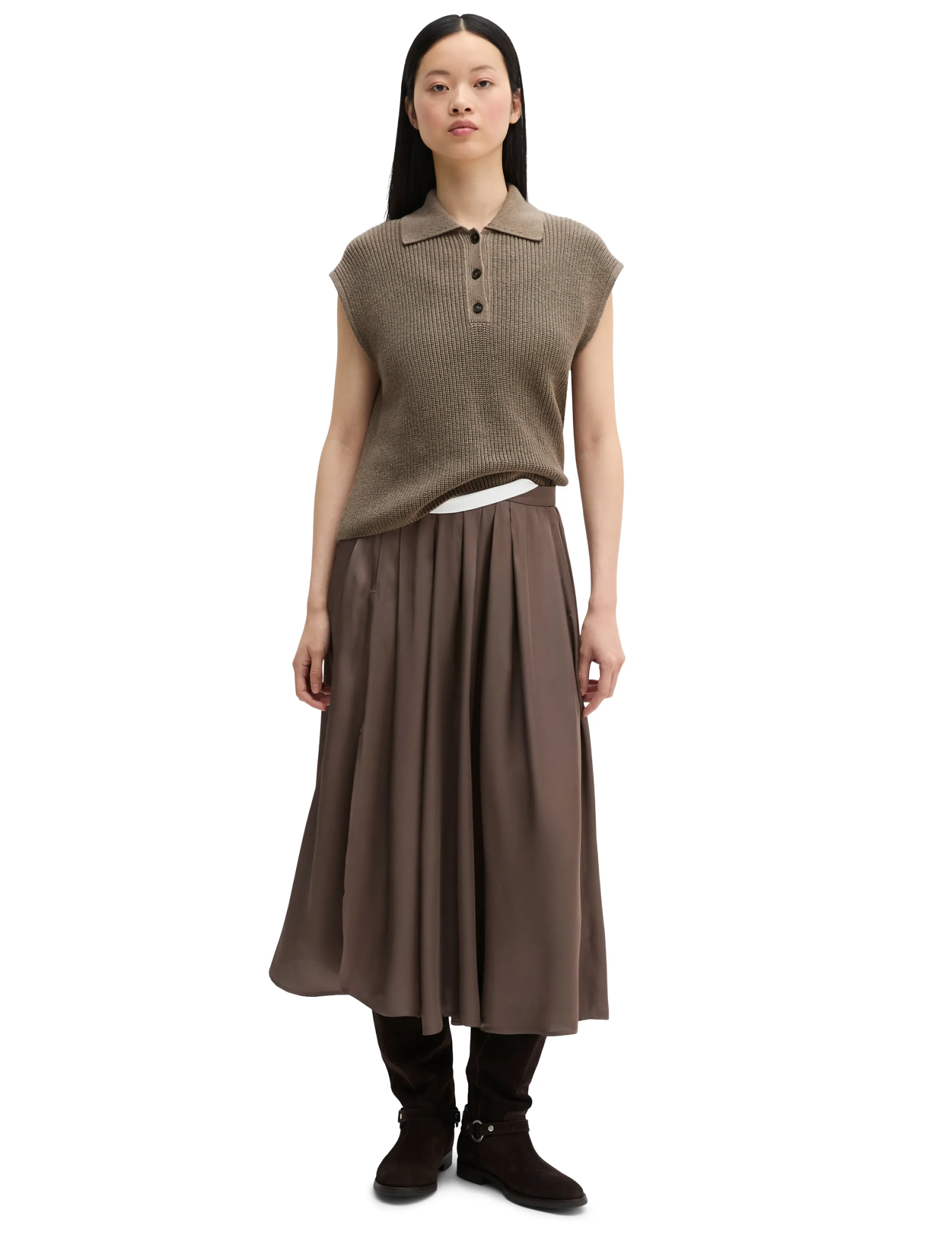 Marc OPolo Knit Polos, Sll. Polo-Neckline piké dam – bild 4