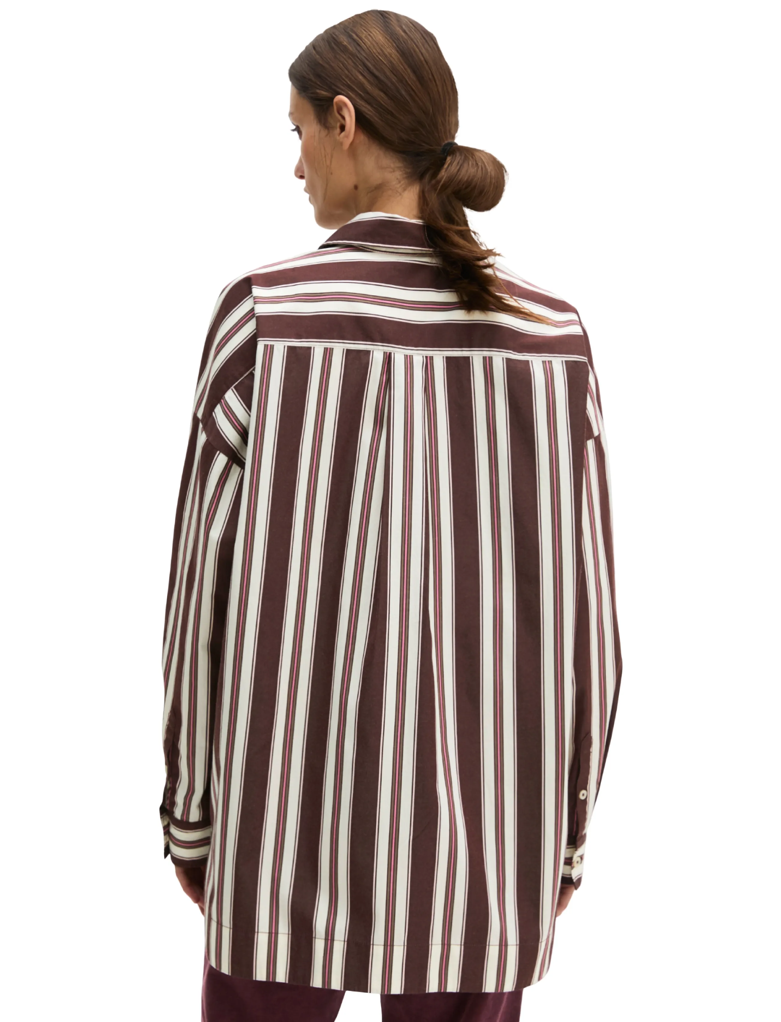 Marc O'Polo - Woven Blouses LSL, Y/D Stripes - langärmelige blusen - dark red_multi_01 - 2