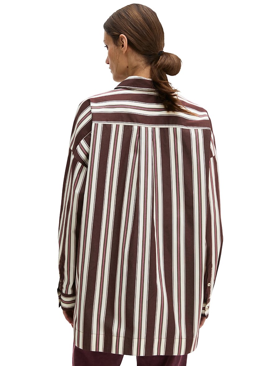 Marc O'Polo - Woven Blouses LSL, Y/D Stripes - langärmelige blusen - dark red_multi_01 - 2