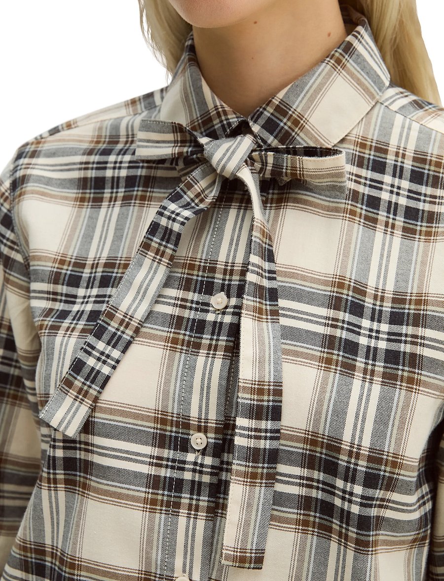 Marc O'Polo - Woven Blouses, LSL, Y/D Checks - langärmelige blusen - offwhite_multi_01 - 3