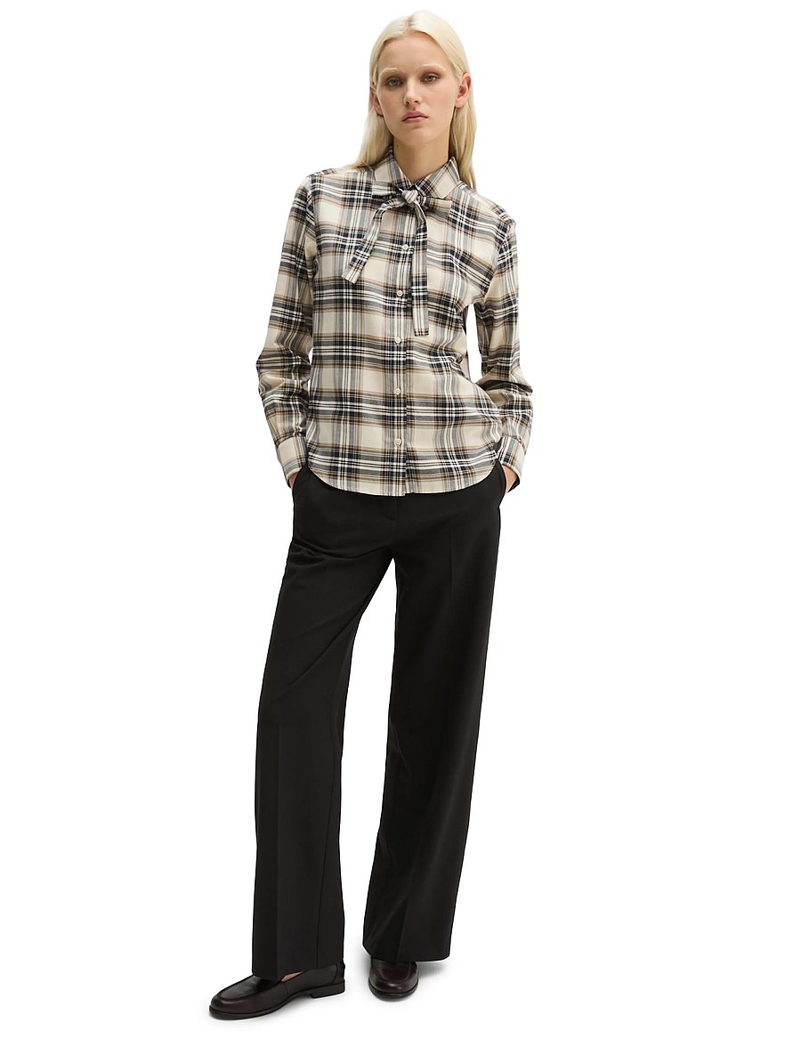 Marc O'Polo - Woven Blouses, LSL, Y/D Checks - langärmelige blusen - offwhite_multi_01 - 4