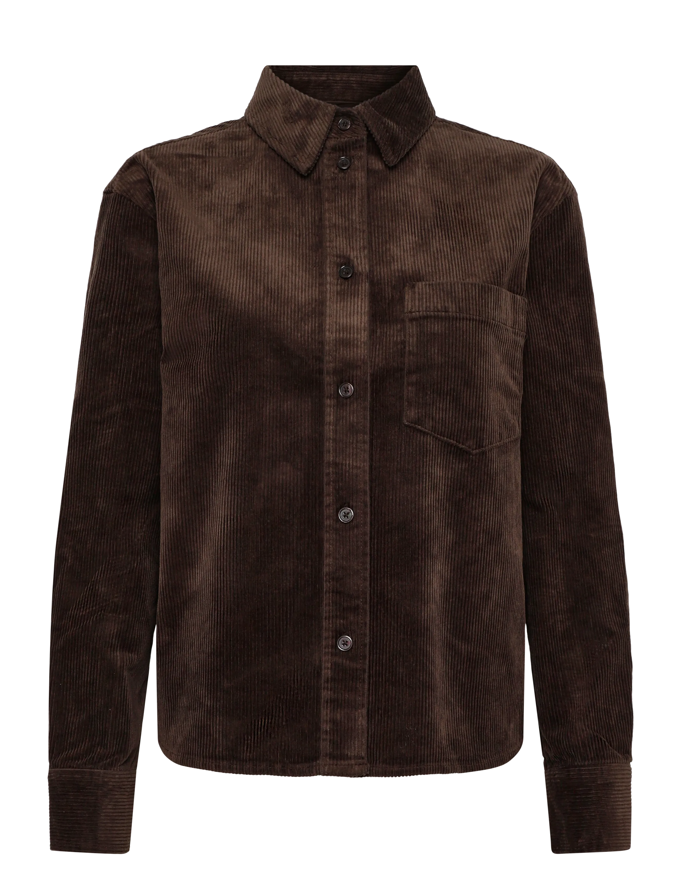 Marc O'Polo Woven Blouses, LSL, Solid - Blouses & Shirts - BURNT COFFEE / brown