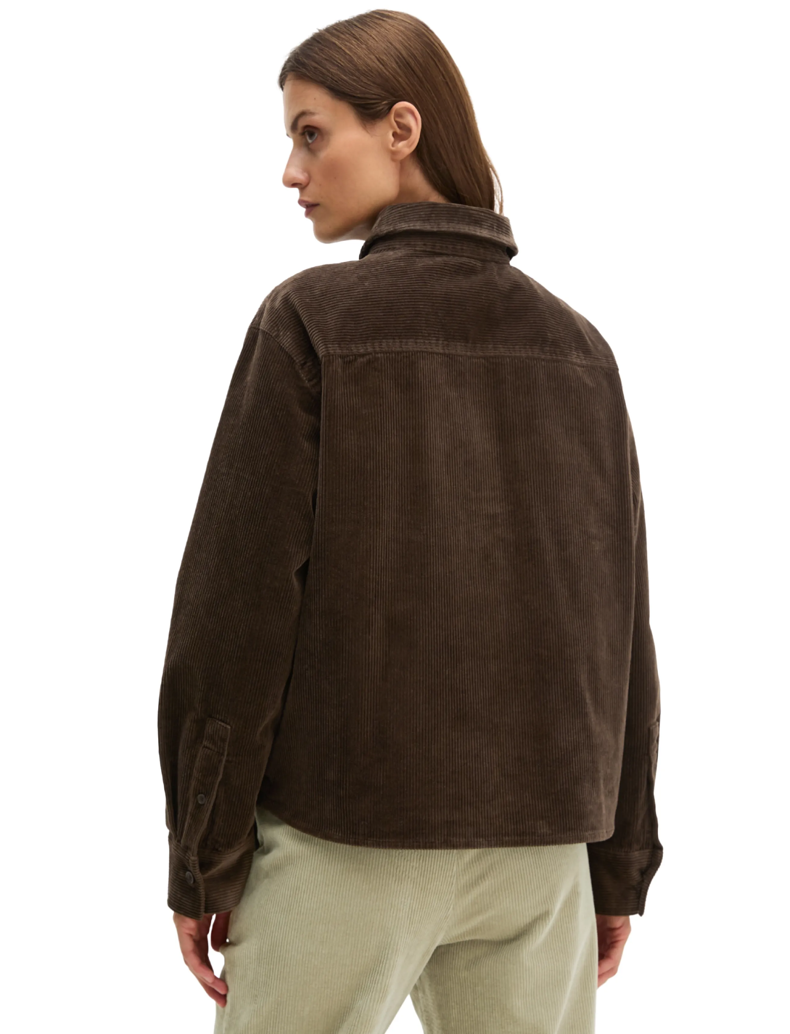 Marc O'Polo - Woven Blouses, LSL, Solid - langärmlige hemden - burnt coffee - 2