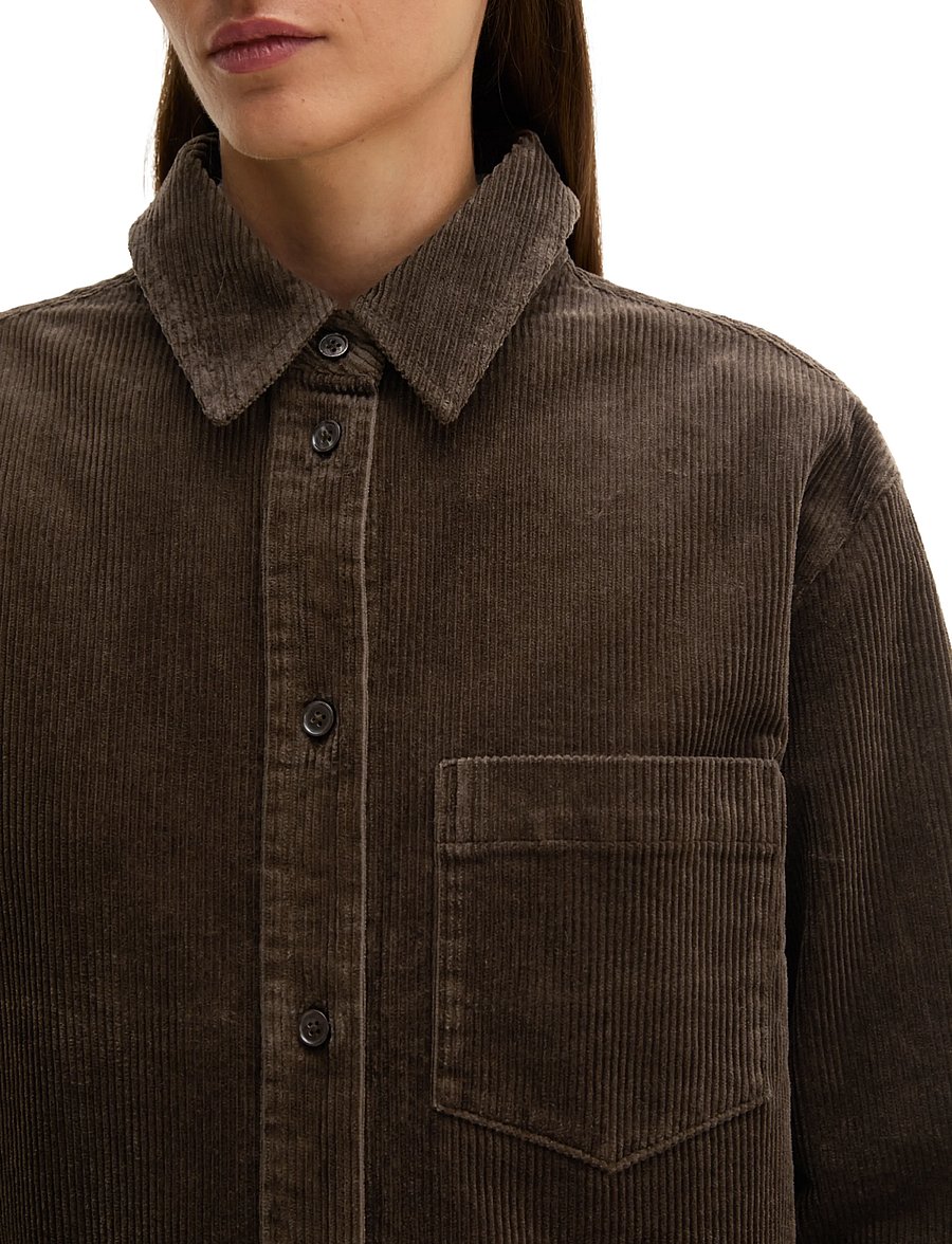 Marc O'Polo - Woven Blouses, LSL, Solid - langärmlige hemden - burnt coffee - 3