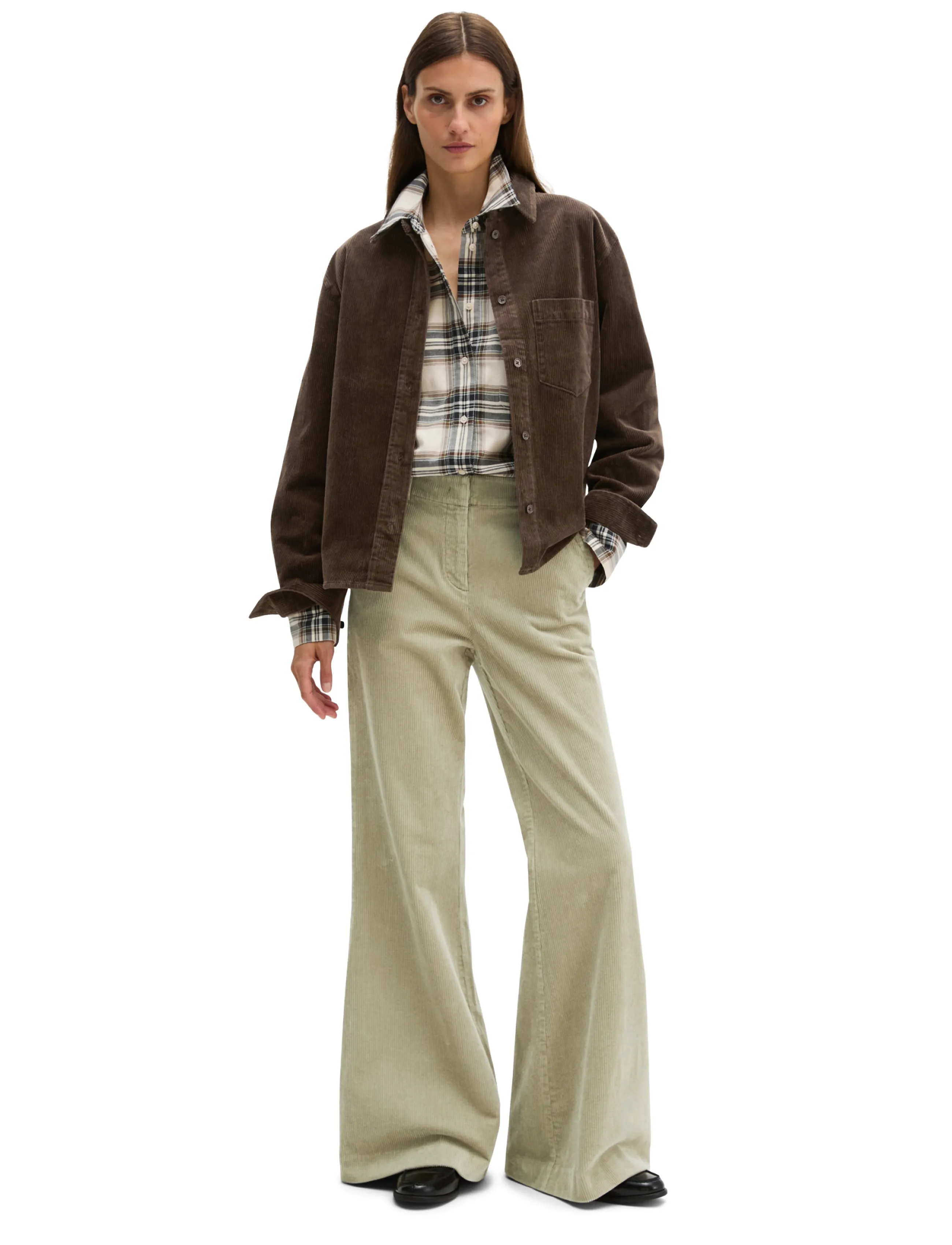 Marc O'Polo - Woven Blouses, LSL, Solid - langärmlige hemden - burnt coffee - 5