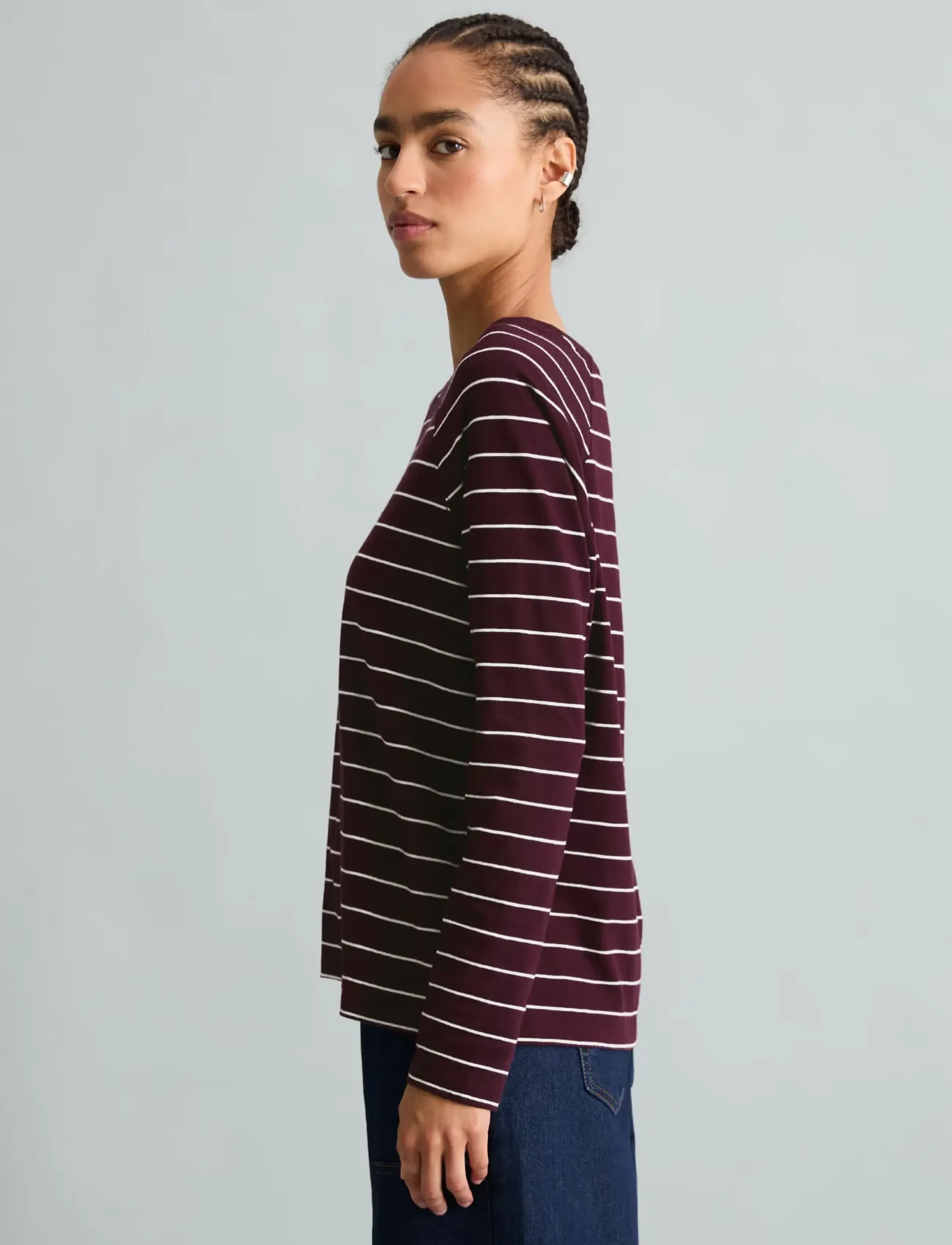 Marc OPolo T-Shirt, Lsl, Raglan, Loose Knit, Yd dam – bild 2