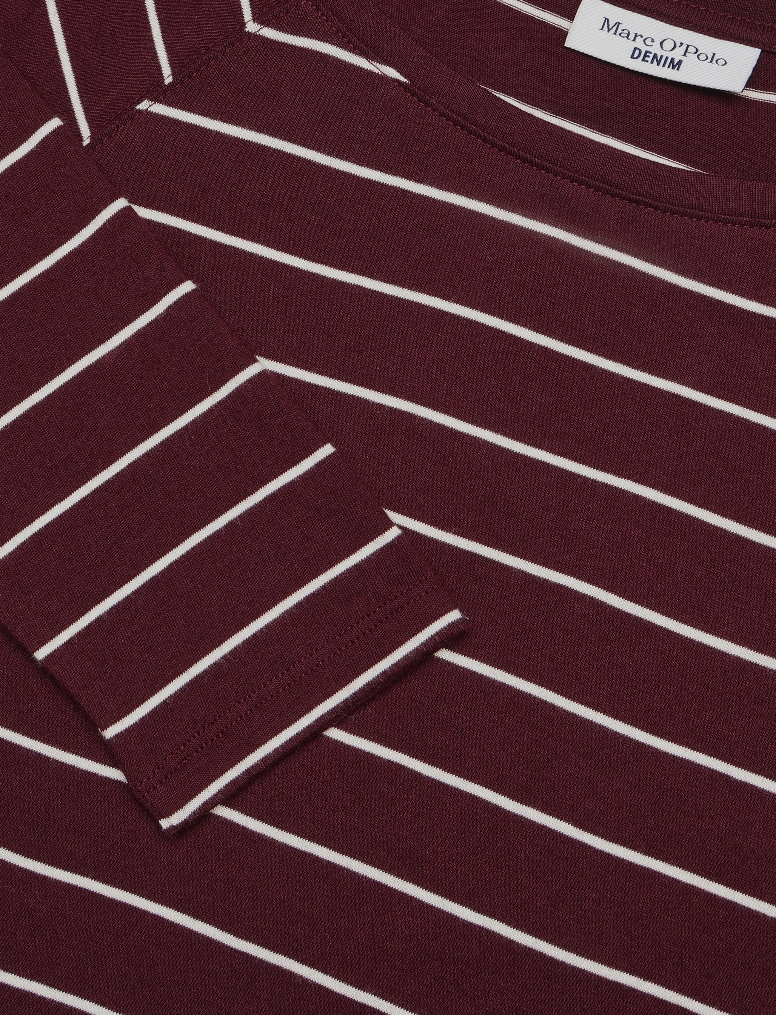 Marc O'Polo - T-Shirt, LSL, Raglan, Loose Knit, YD - langärmlige tops - dark red_multi_02 - 2