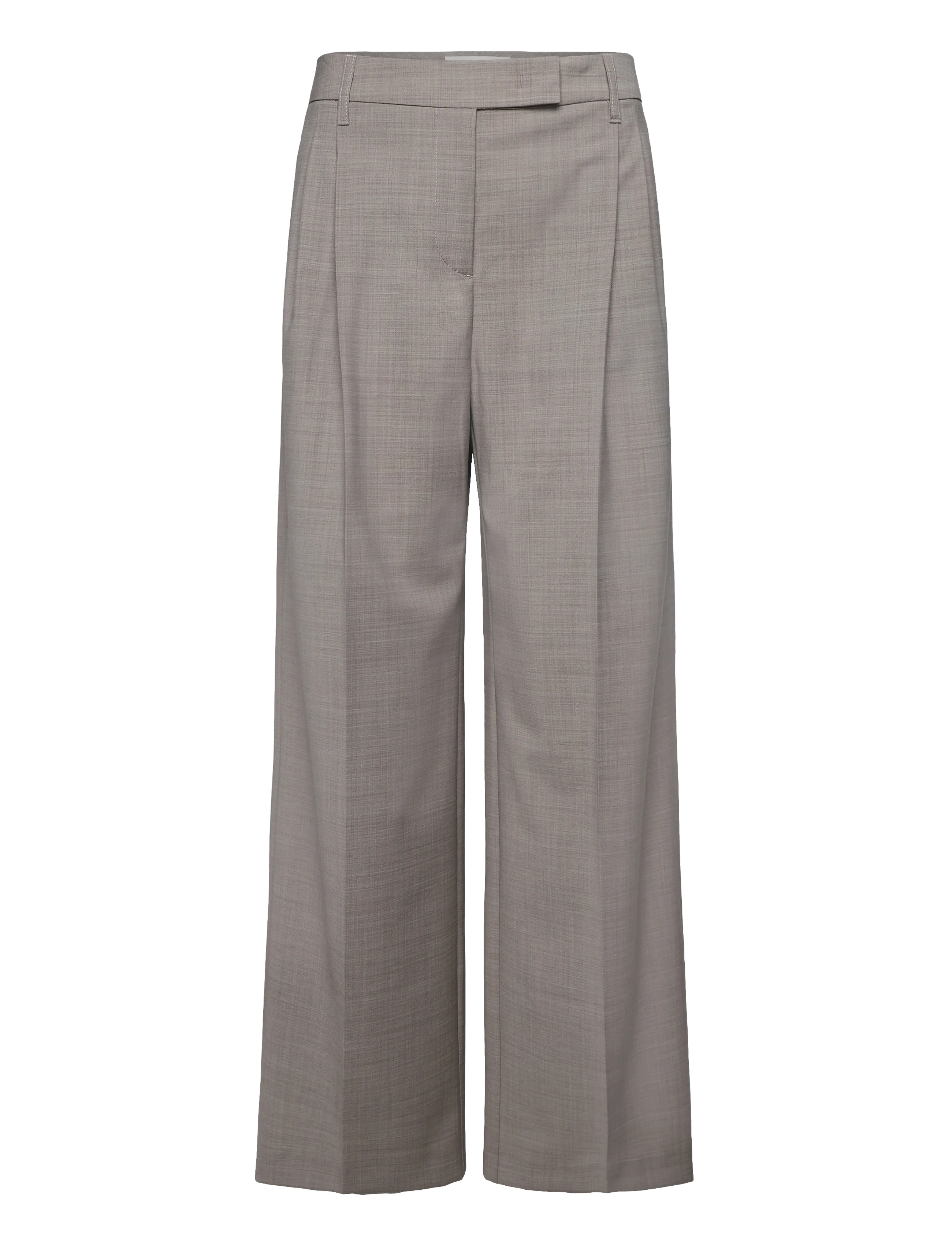 Marc O'Polo - Woven Pants - hosen mit weitem bein - stone taupe melange - 1
