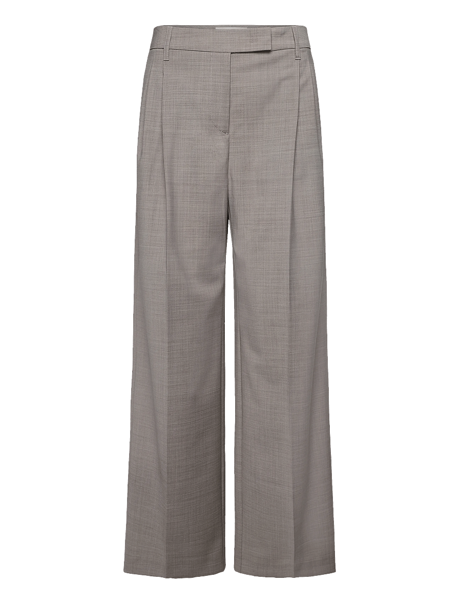 Marc O'Polo - Woven Pants - hosen mit weitem bein - stone taupe melange - 1