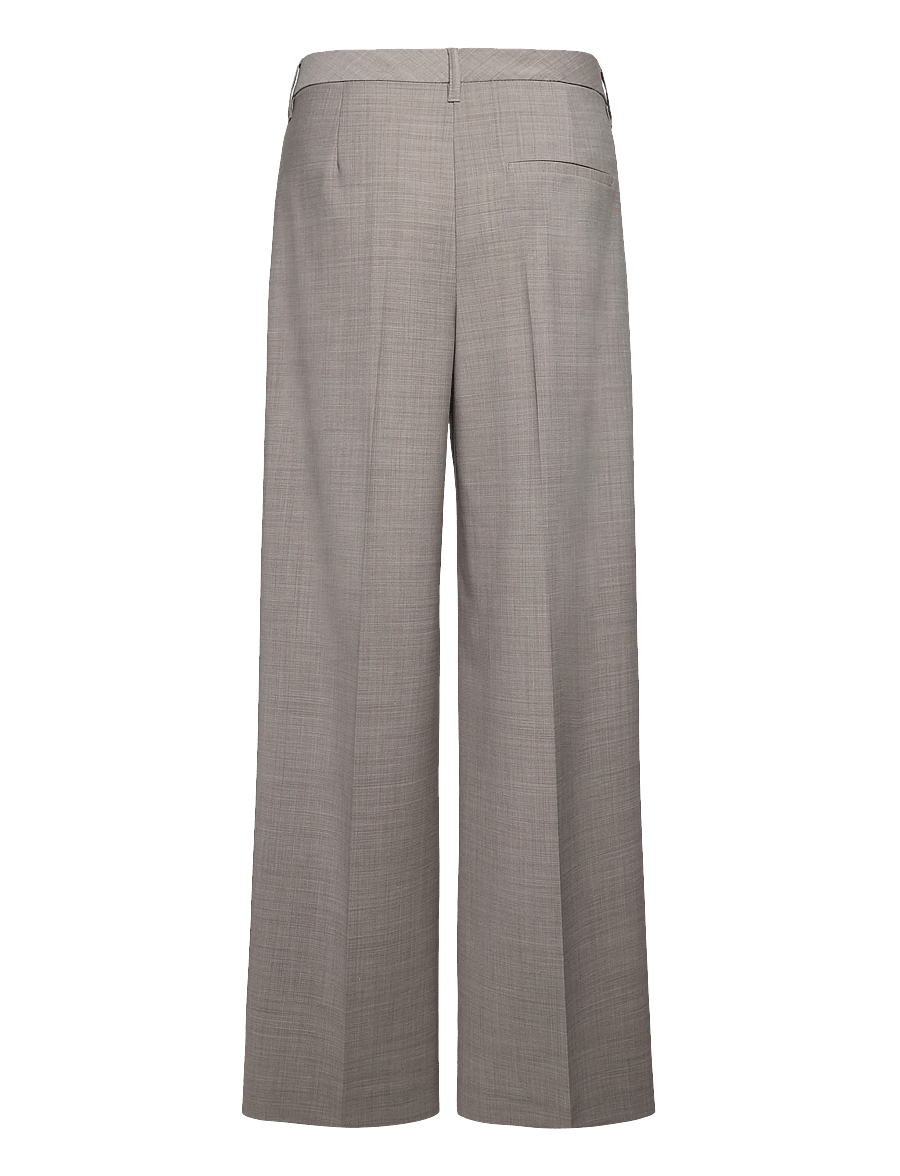 Marc O'Polo - Woven Pants - hosen mit weitem bein - stone taupe melange - 2