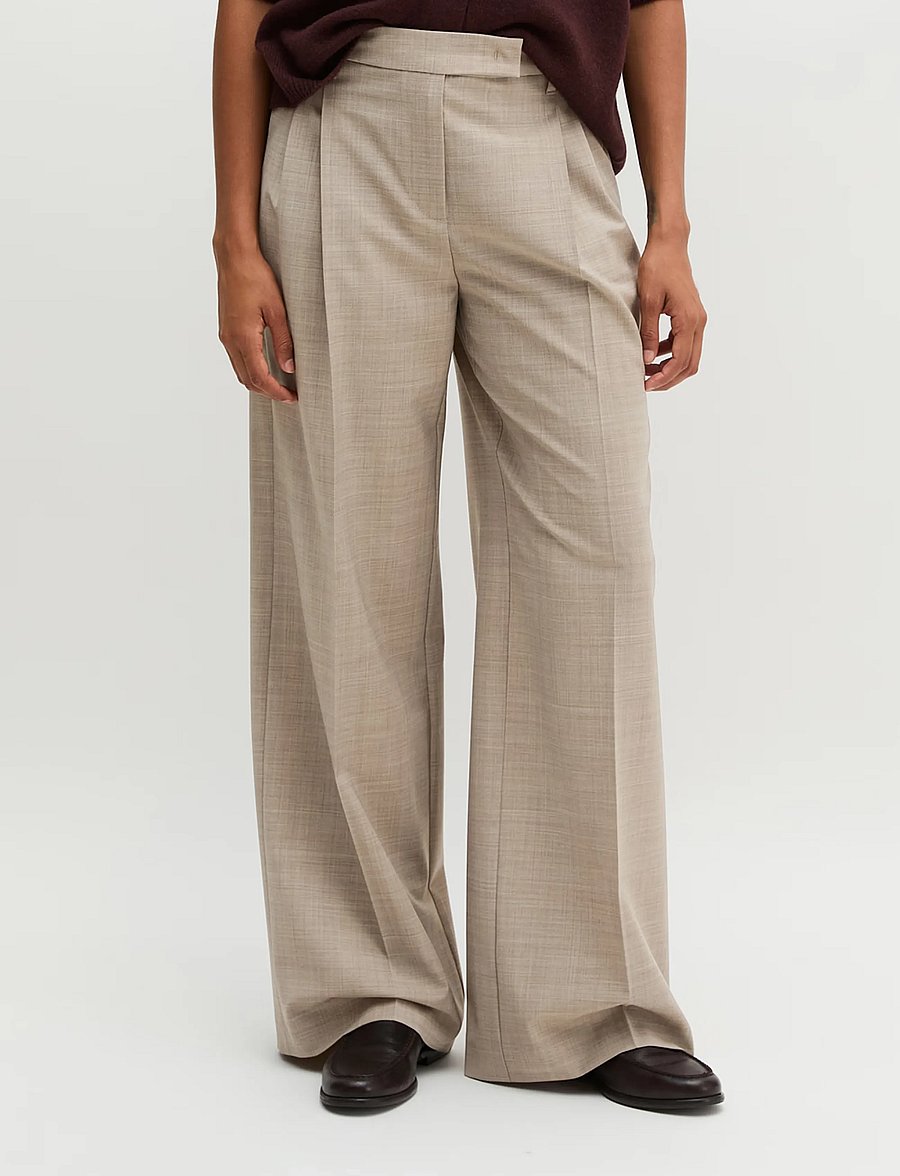 Marc O'Polo - Woven Pants - vida byxor - stone taupe melange - 0