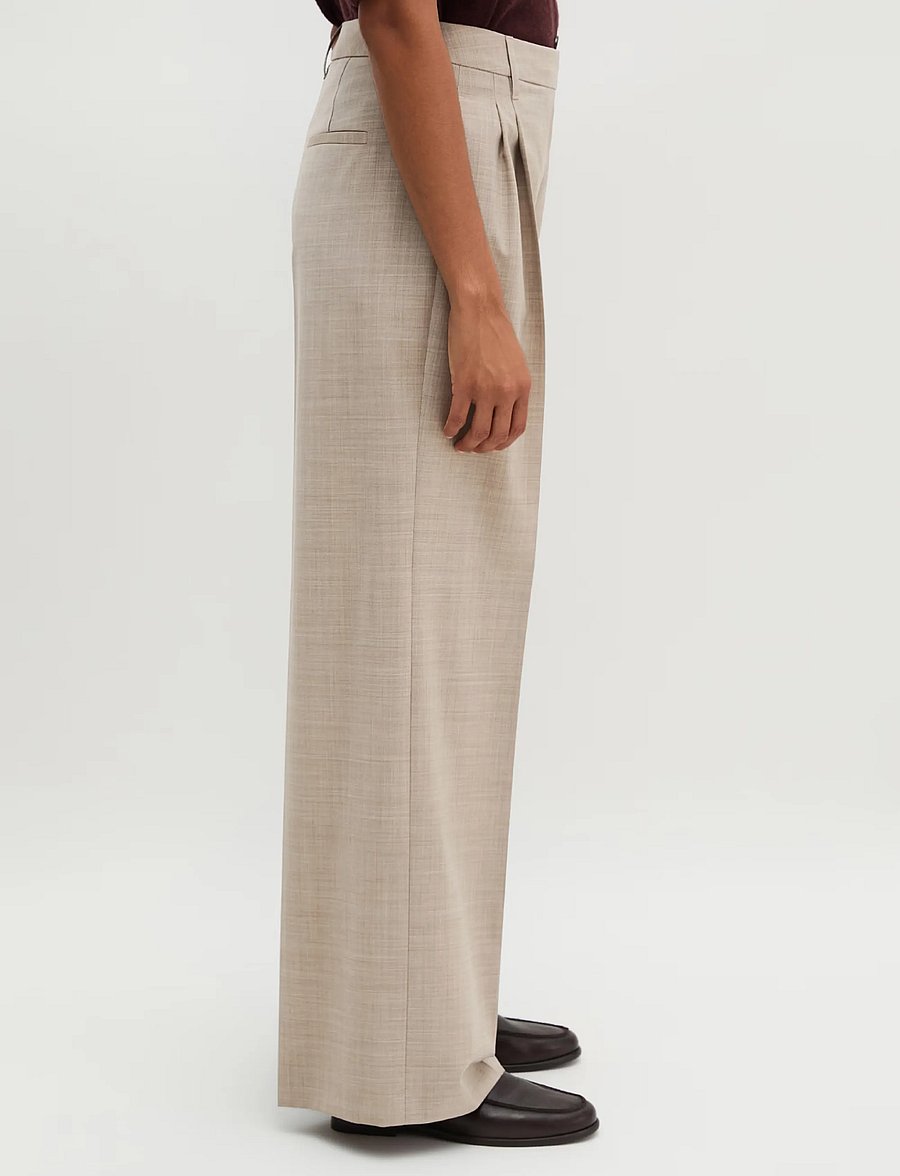 Marc O'Polo - Woven Pants - vida byxor - stone taupe melange - 4