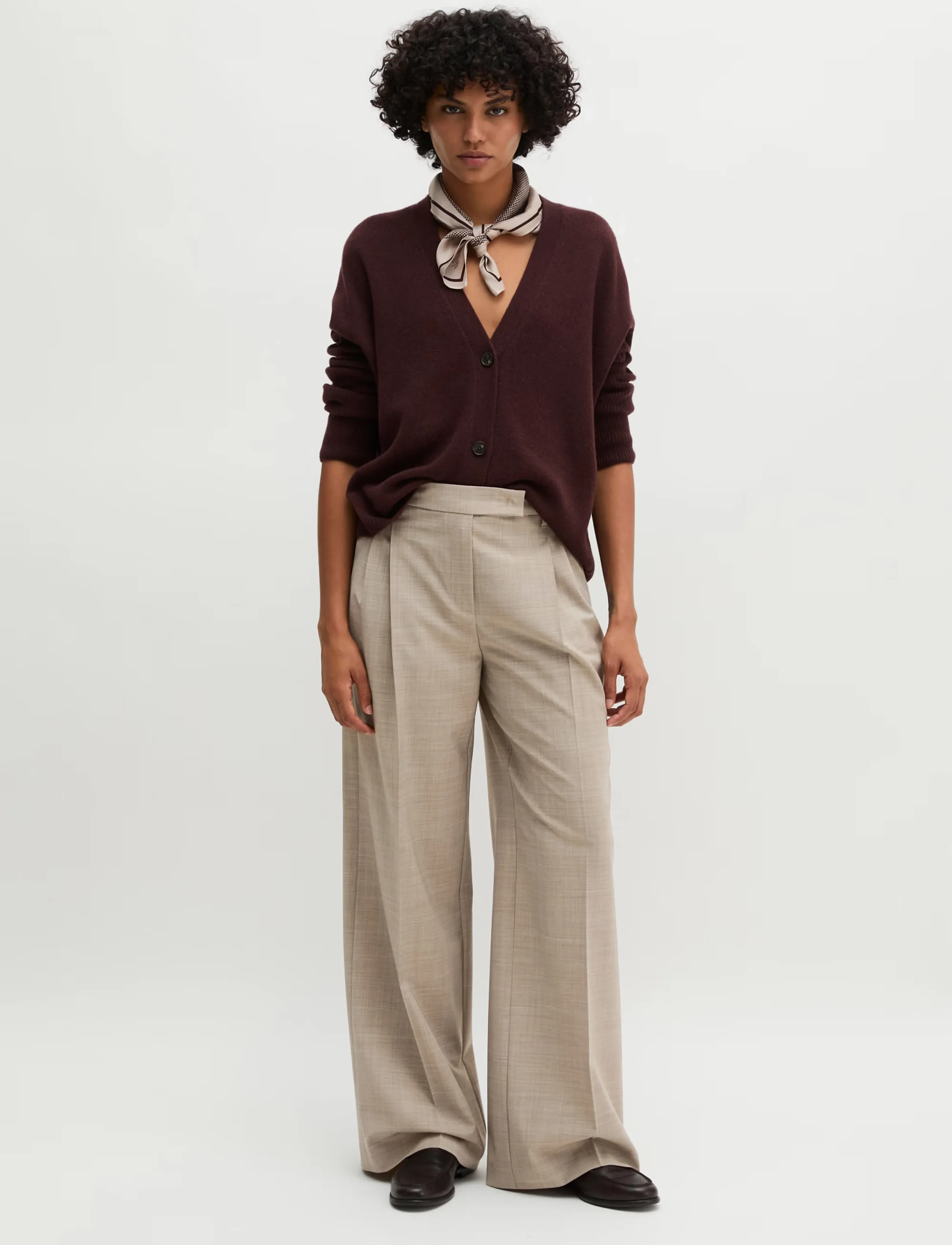 Marc O'Polo - Woven Pants - vida byxor - stone taupe melange - 5