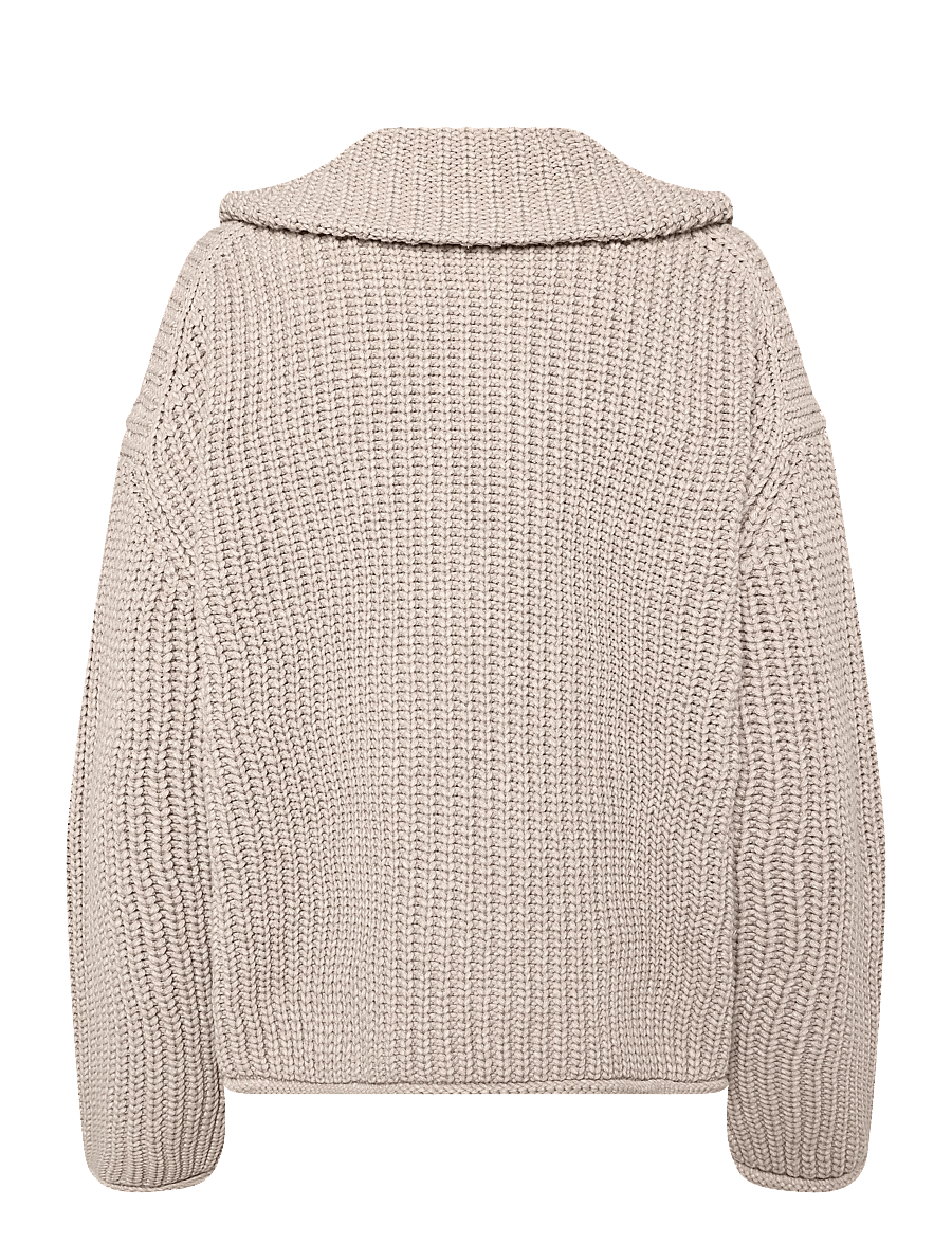 Marc O'Polo - Cardigans, LSL, Collar, Zipper - strickjacken - natural - 2