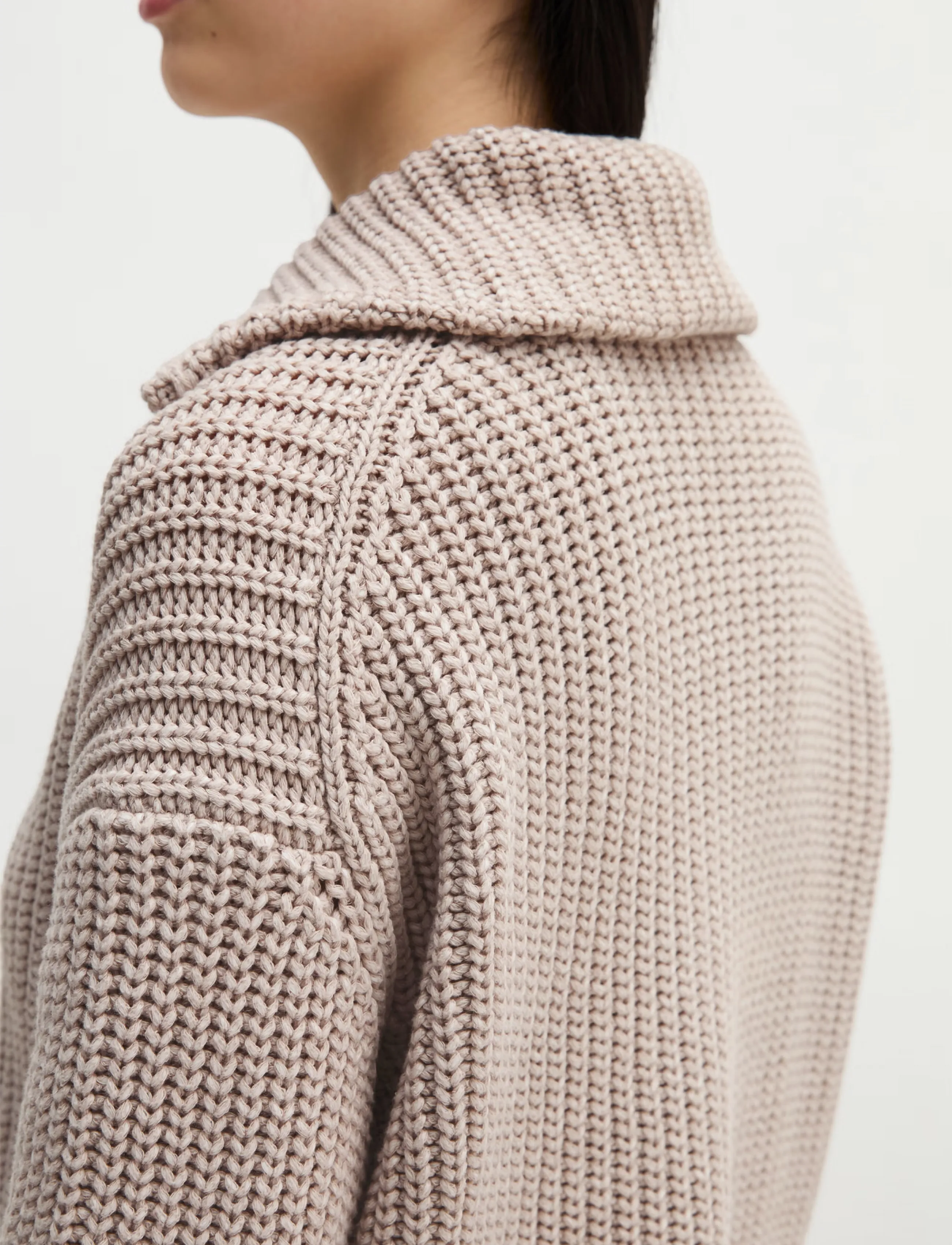 Marc O'Polo - Cardigans, LSL, Collar, Zipper - cardigans - natural - 3