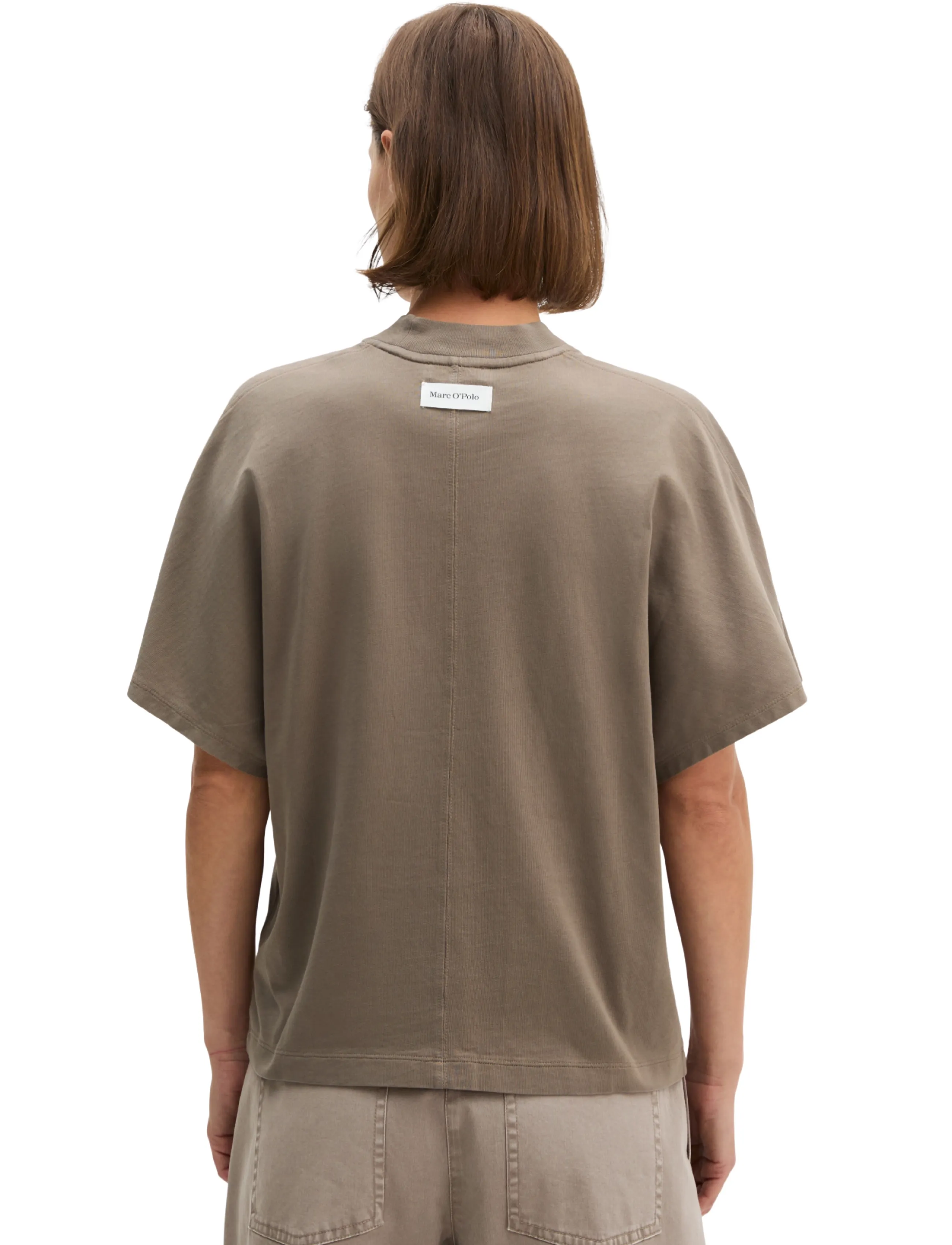 Marc O'Polo - T-Shirts Shortsleeve Mockneck - t-shirts - stone taupe - 2