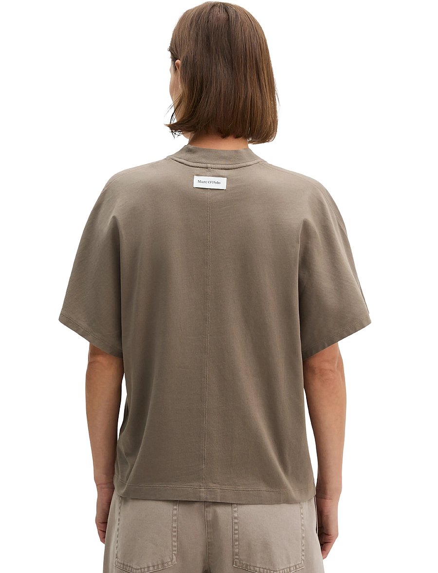 Marc O'Polo - T-Shirts Shortsleeve Mockneck - t-shirts - stone taupe - 2
