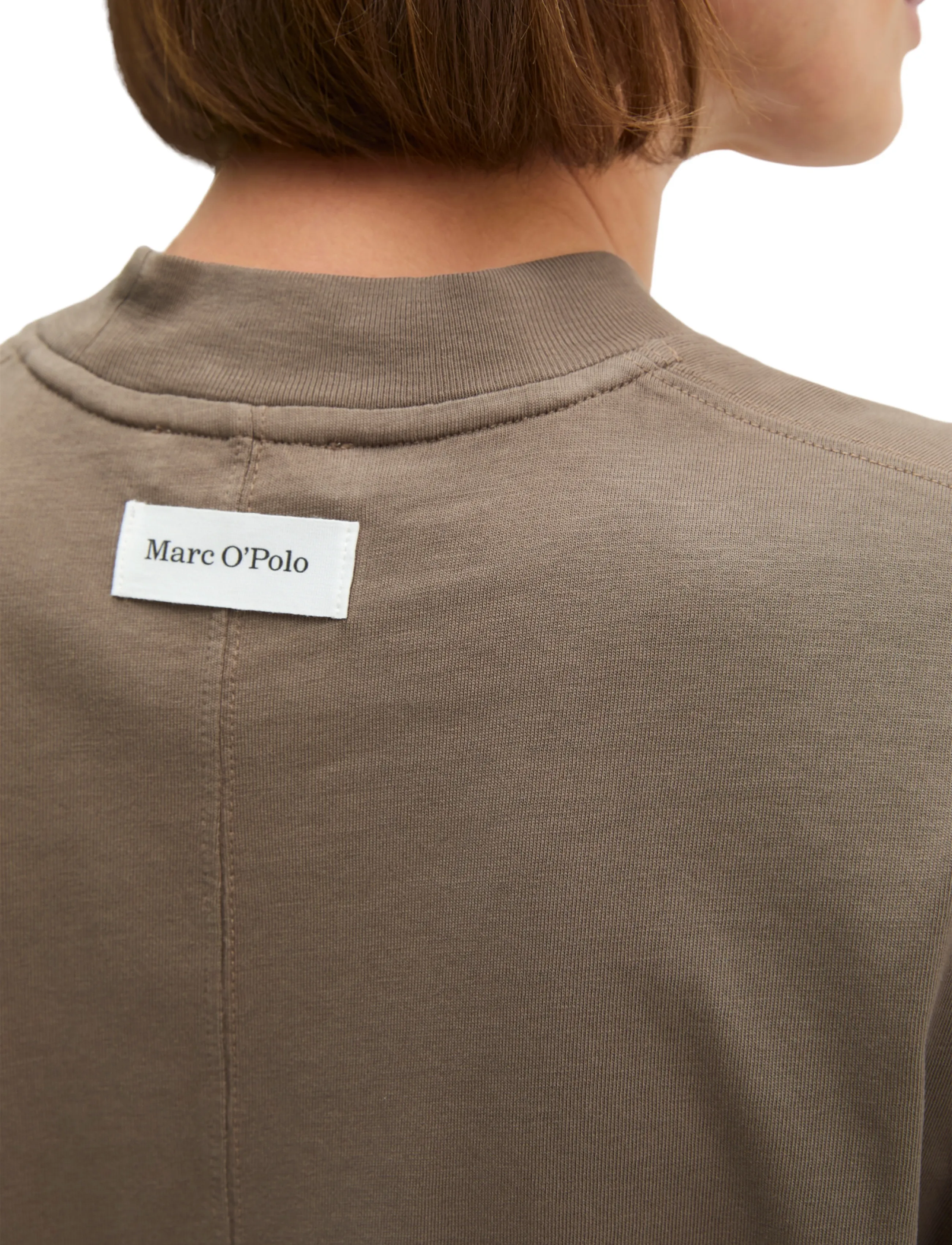 Marc O'Polo - T-Shirts Shortsleeve Mockneck - t-shirts - stone taupe - 3