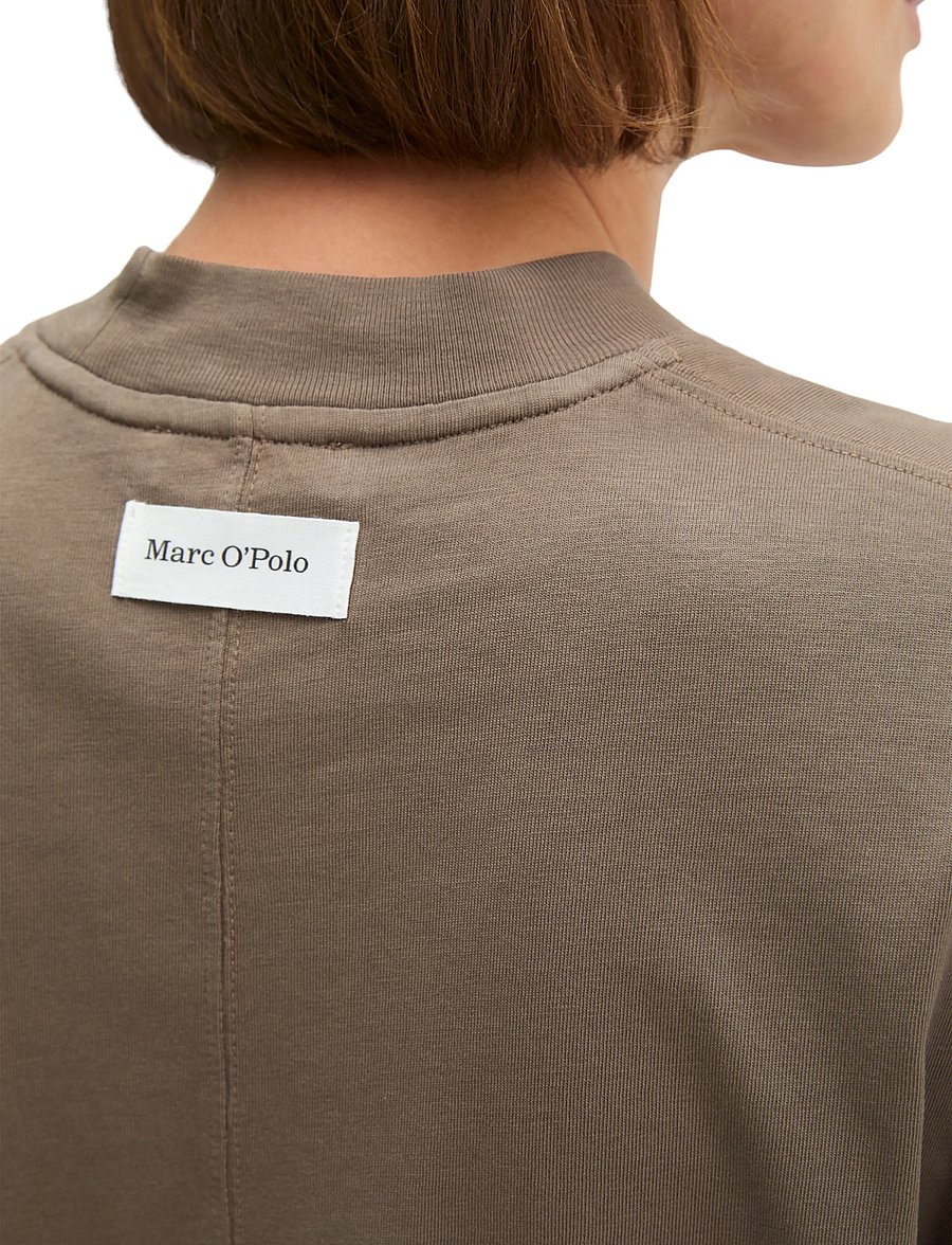 Marc O'Polo - T-Shirts Shortsleeve Mockneck - t-shirts - stone taupe - 3