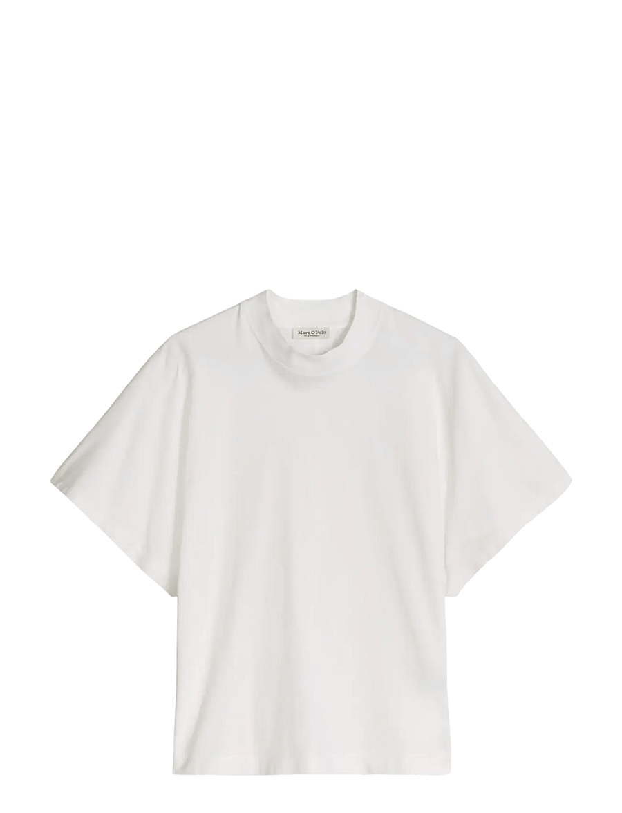 Marc O'Polo - T-Shirts Shortsleeve Mockneck - t-shirts - white - 1