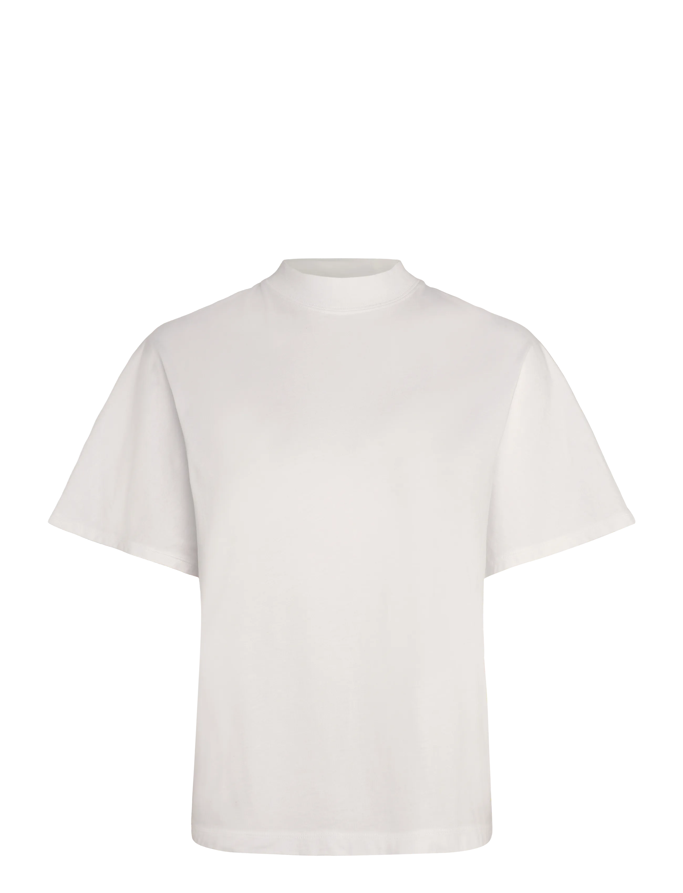 Marc O'Polo T-Shirts Shortsleeve Mockneck - Kleidung - WHITE / white