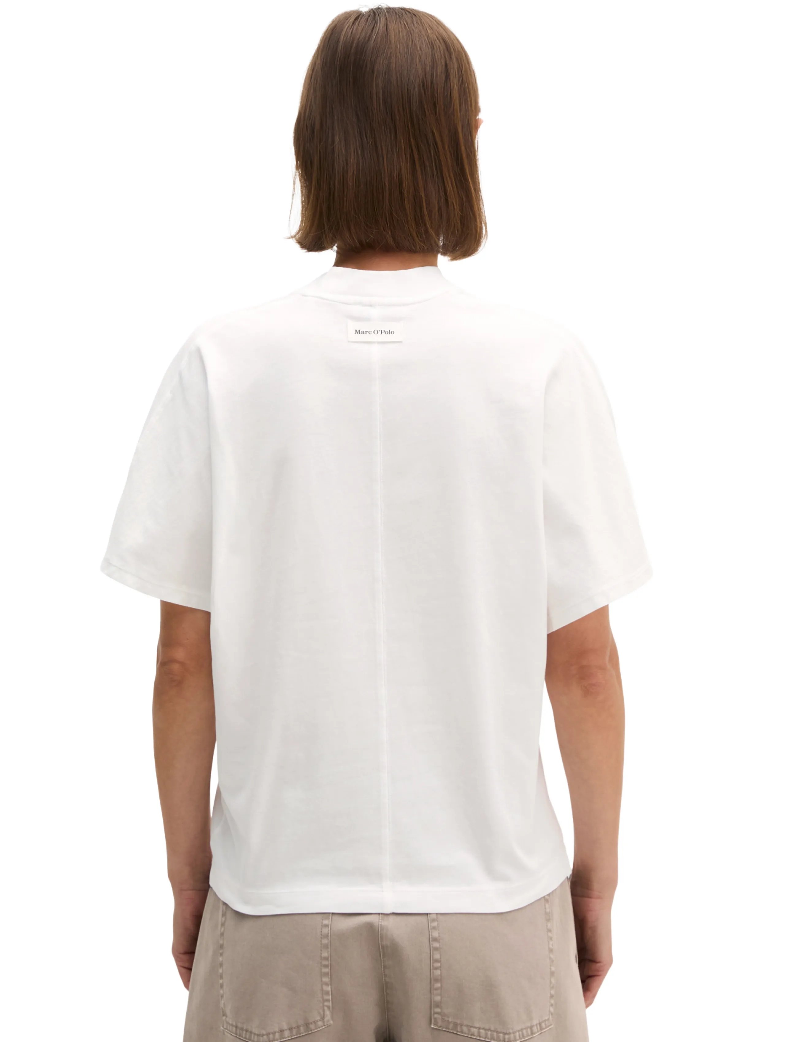 Marc O'Polo - T-Shirts Shortsleeve Mockneck - t-shirts - white - 2