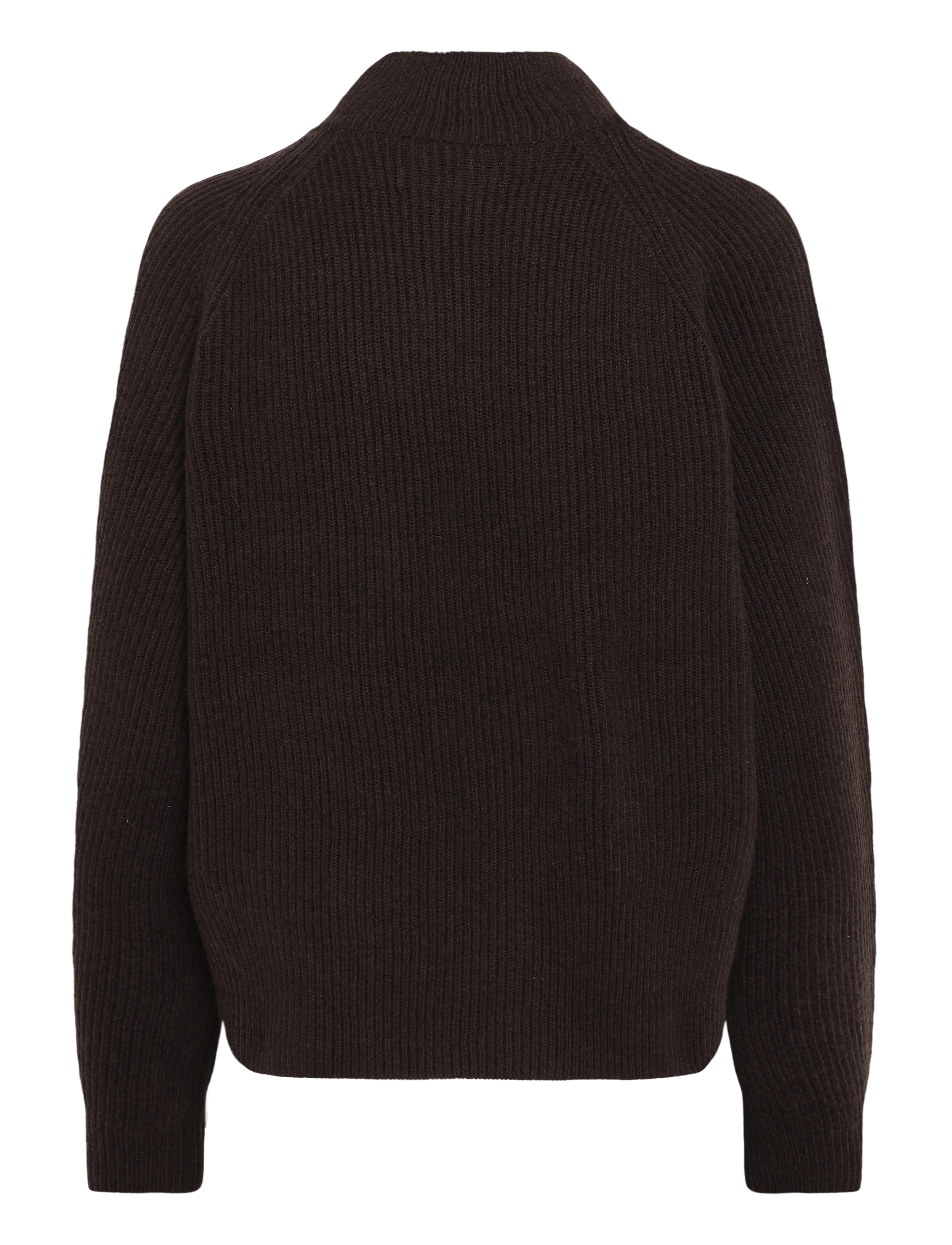 Marc O'Polo - Knit pullover, Longsleeve, Troyer,Zipper - pullover - espresso brown - 1