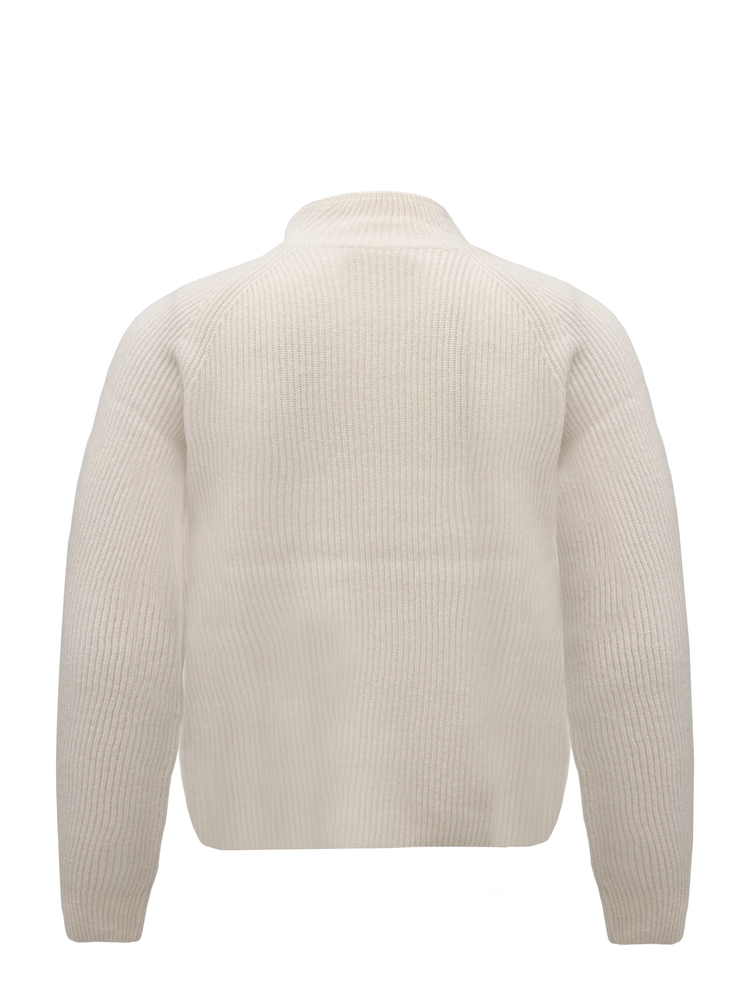 Marc O'Polo - Knit pullover, Longsleeve, Troyer,Zipper - höstkläder - white blush - 2