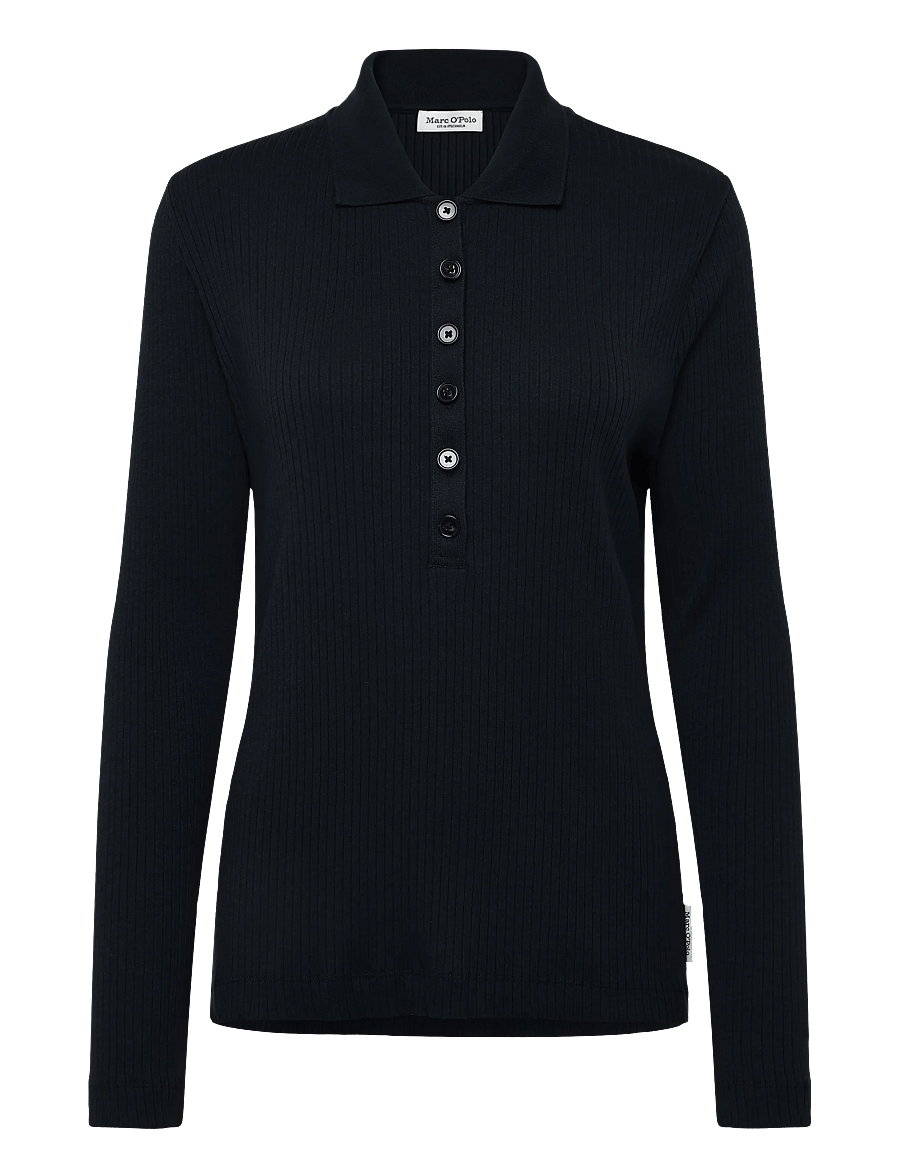 Marc O'Polo - Jersey Poloshirts Longsleeve - pikéer - martime blue - 1