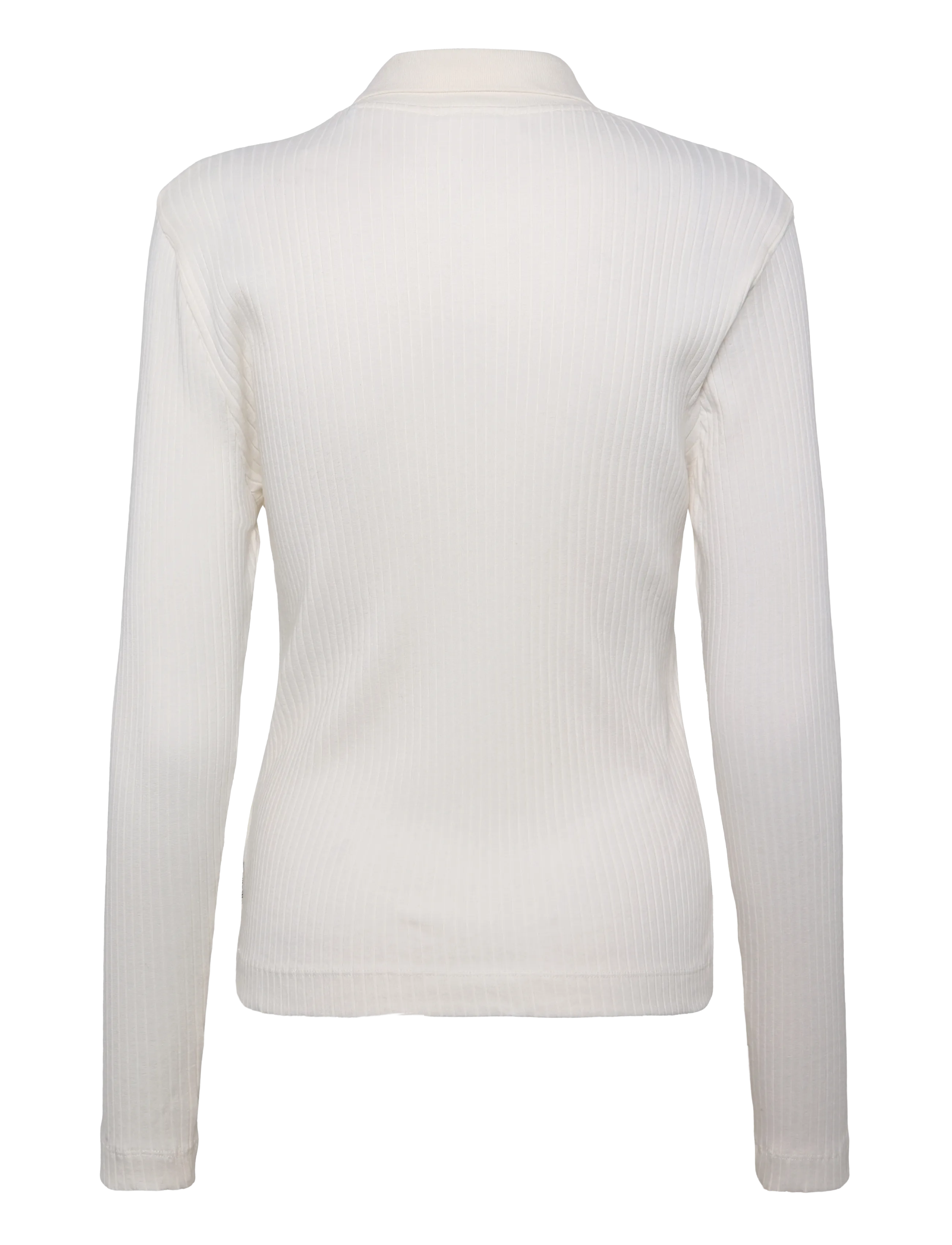Marc O'Polo - Jersey Poloshirts Longsleeve - pikéer - white cotton - 2