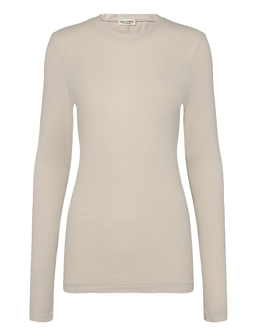 Marc O'Polo - Jersey T-Shirts Longsleeve - långärmade toppar - natural - 1