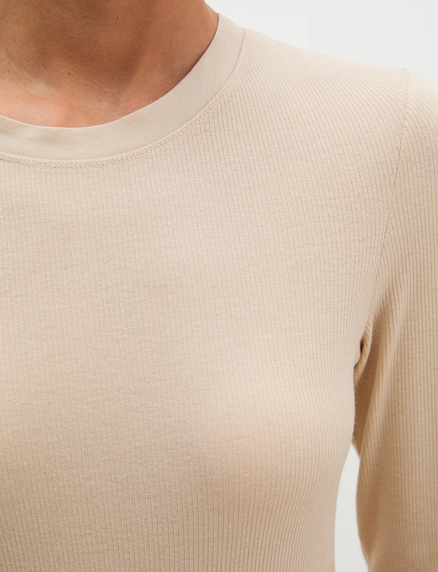 Marc O'Polo - Jersey T-Shirts Longsleeve - langärmlige tops - natural - 3