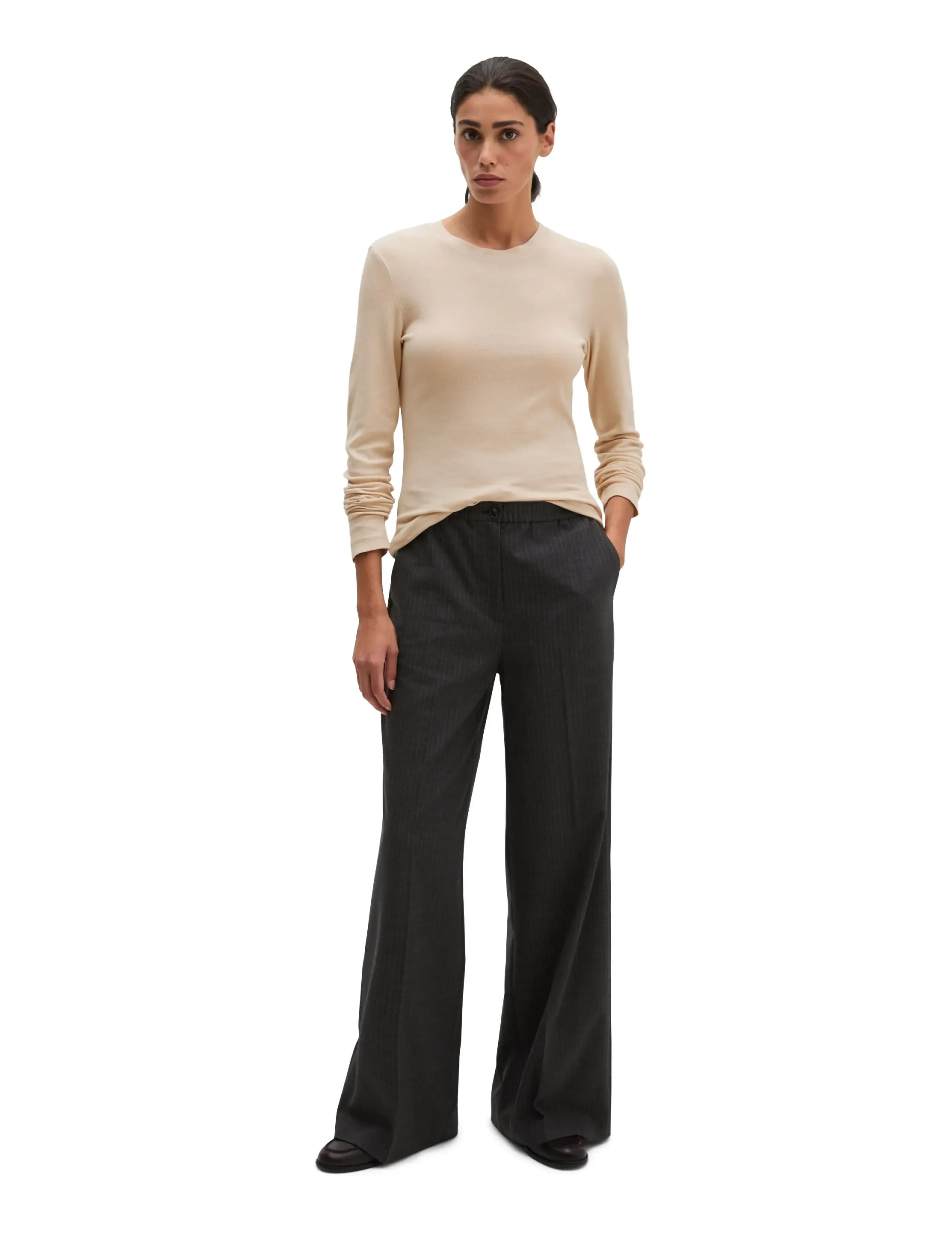 Marc O'Polo - Jersey T-Shirts Longsleeve - långärmade toppar - natural - 5