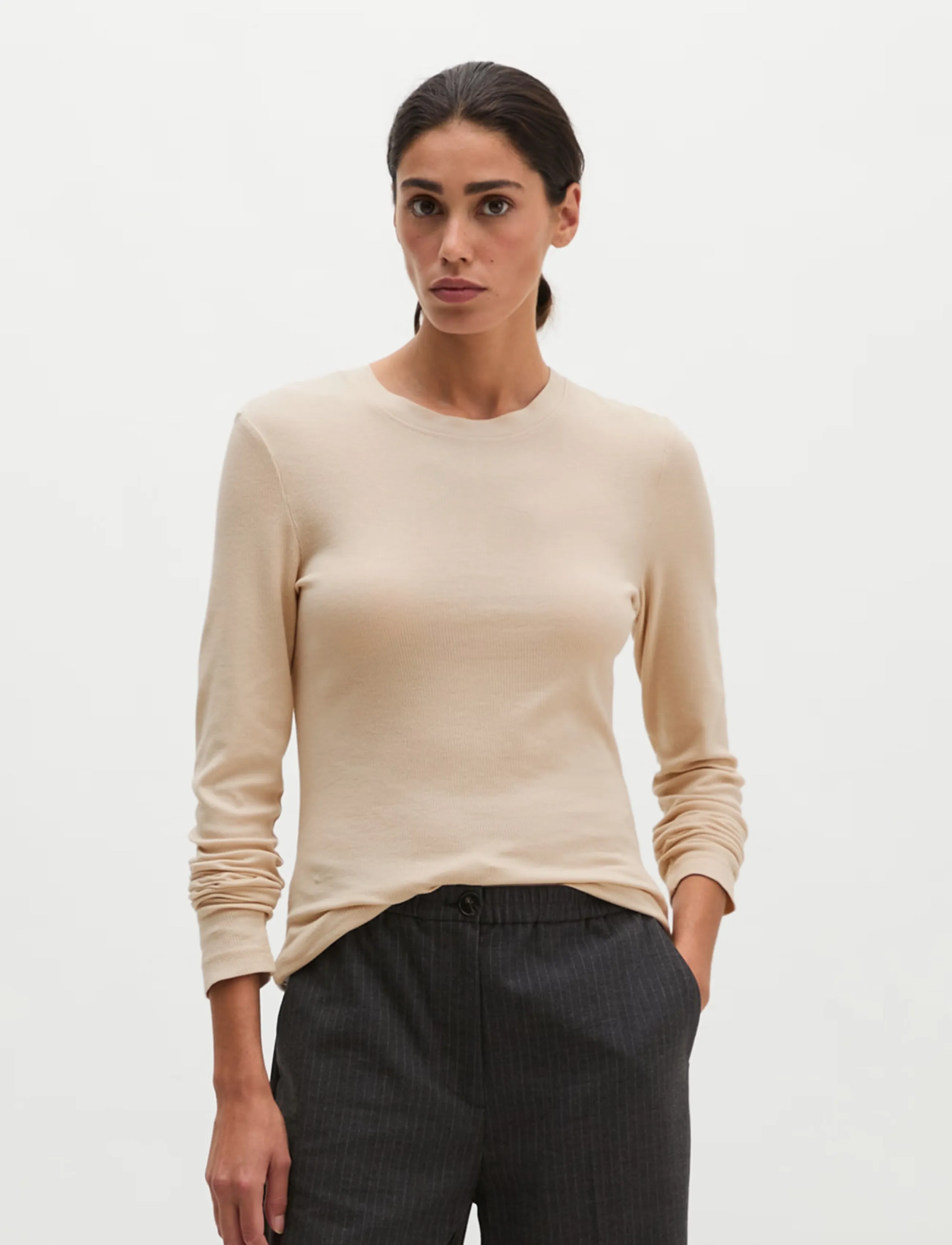 Marc O'Polo - Jersey T-Shirts Longsleeve - langärmlige tops - natural - 5